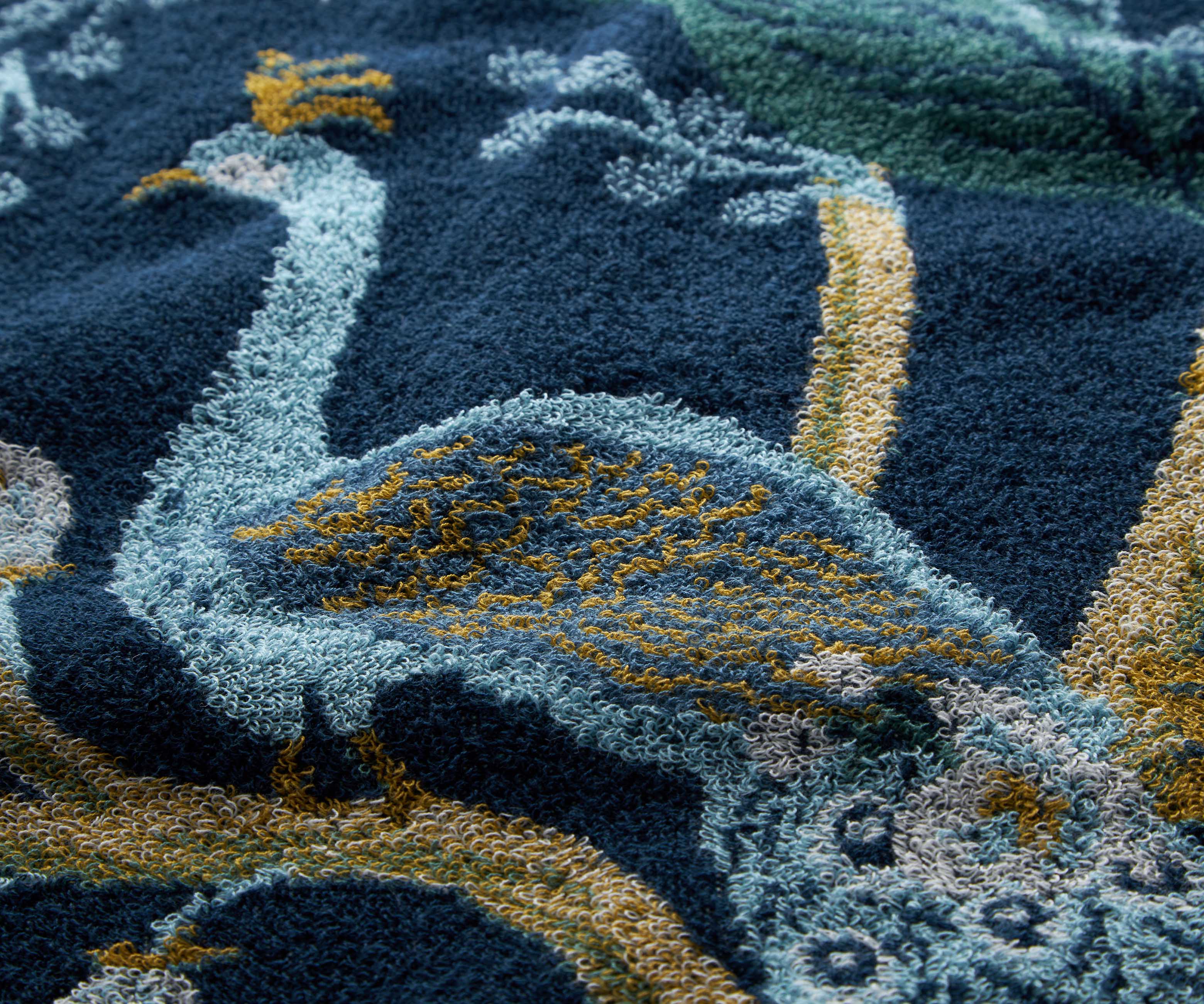 Jacquard Hand Towel - Peacock