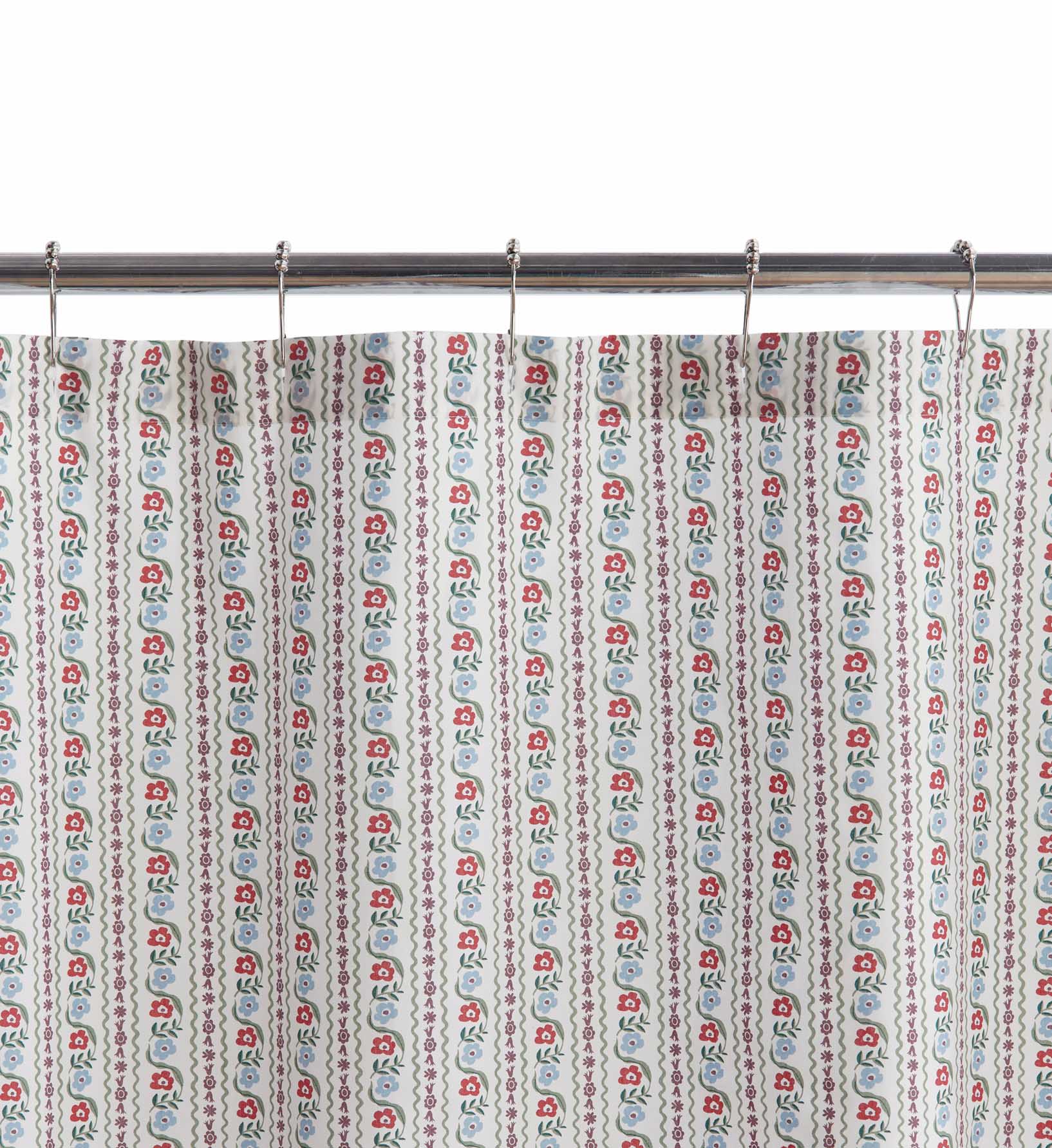 Percale Shower Curtain - Delphine