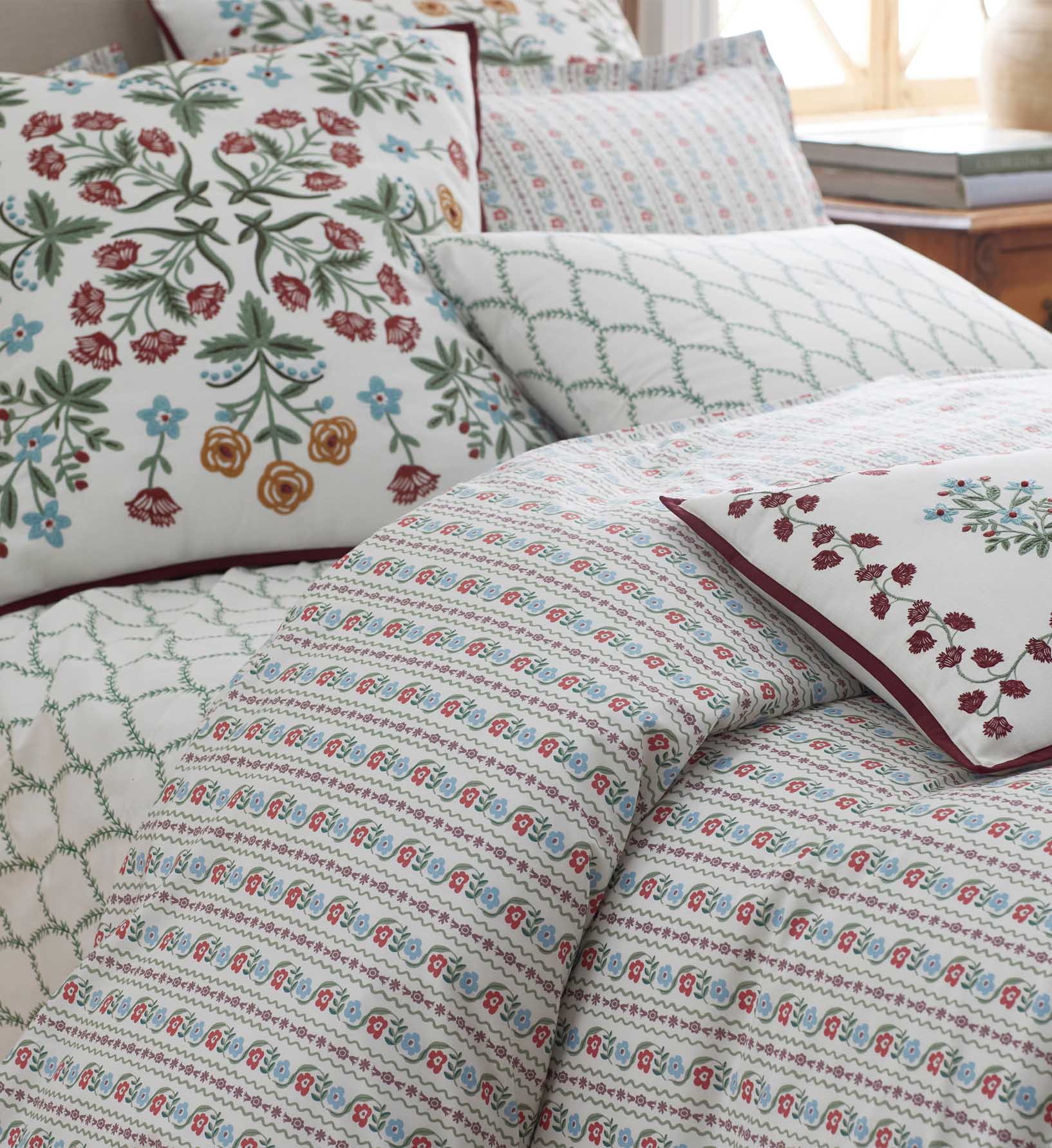 Percale Duvet Cover - Delphine