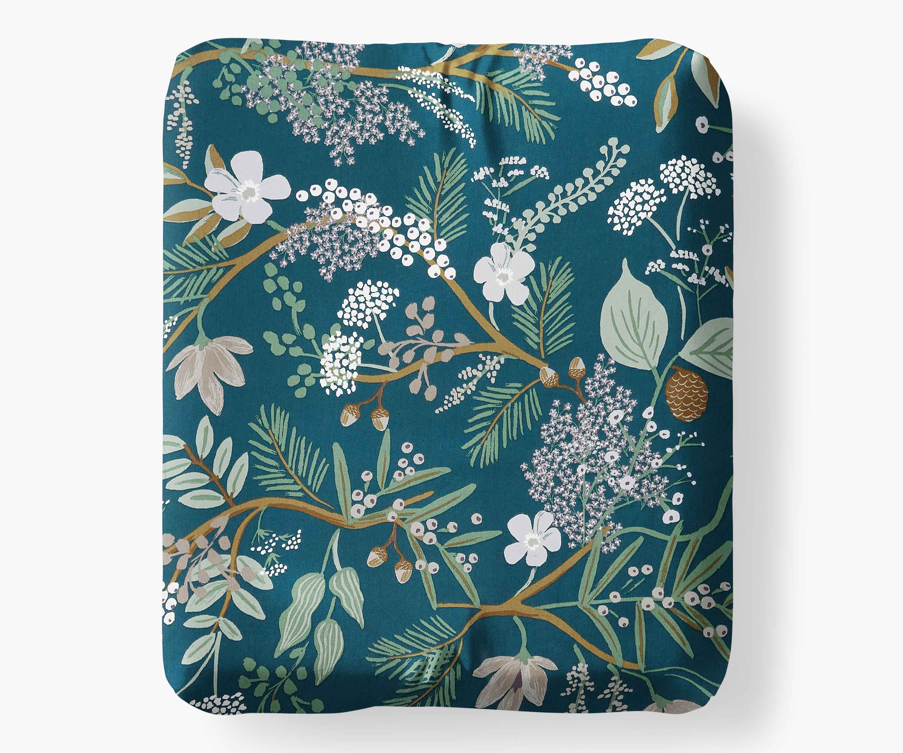 Sateen Fitted Sheet - Juniper Forest