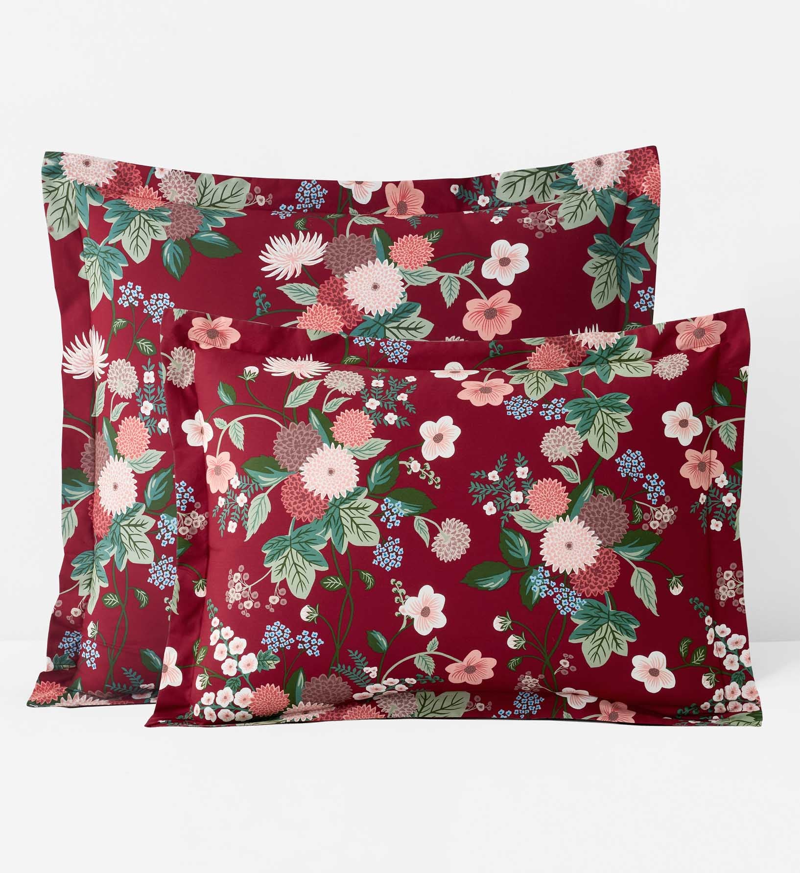 Percale Sham - Dahlia Merlot