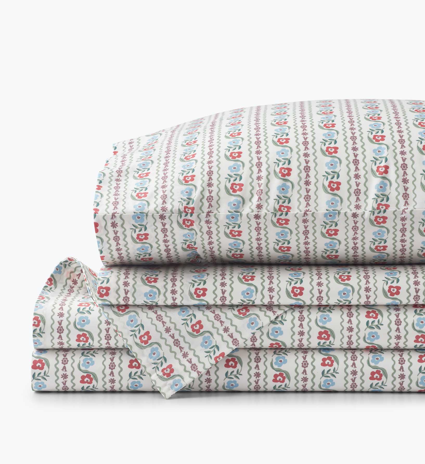 Percale Sheet Set - Delphine