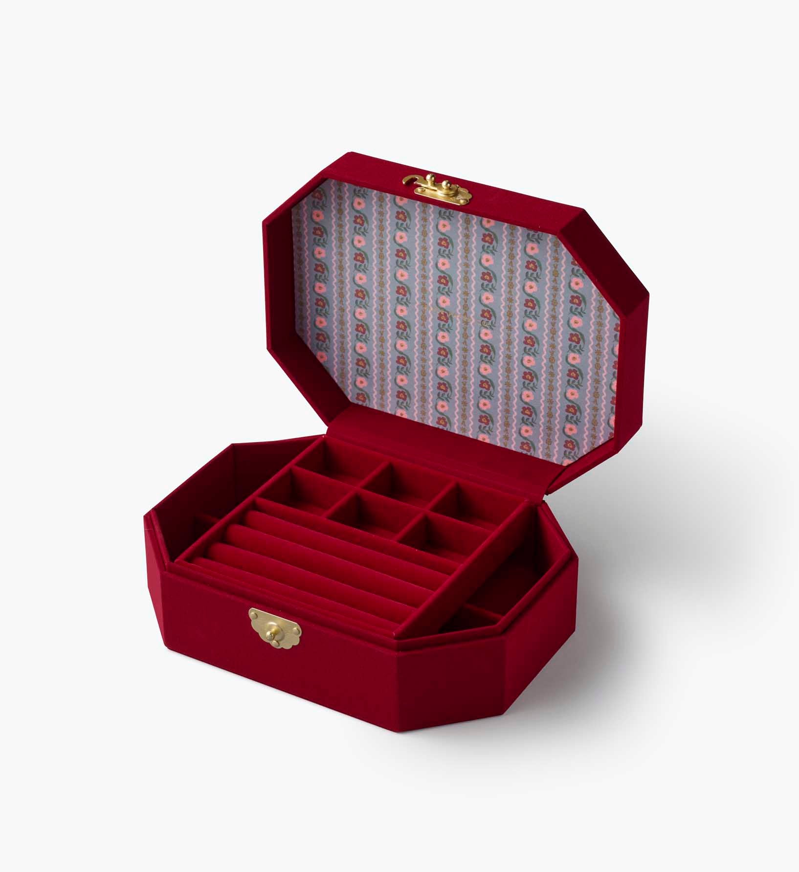 Embroidered Jewelry Box - Gemma