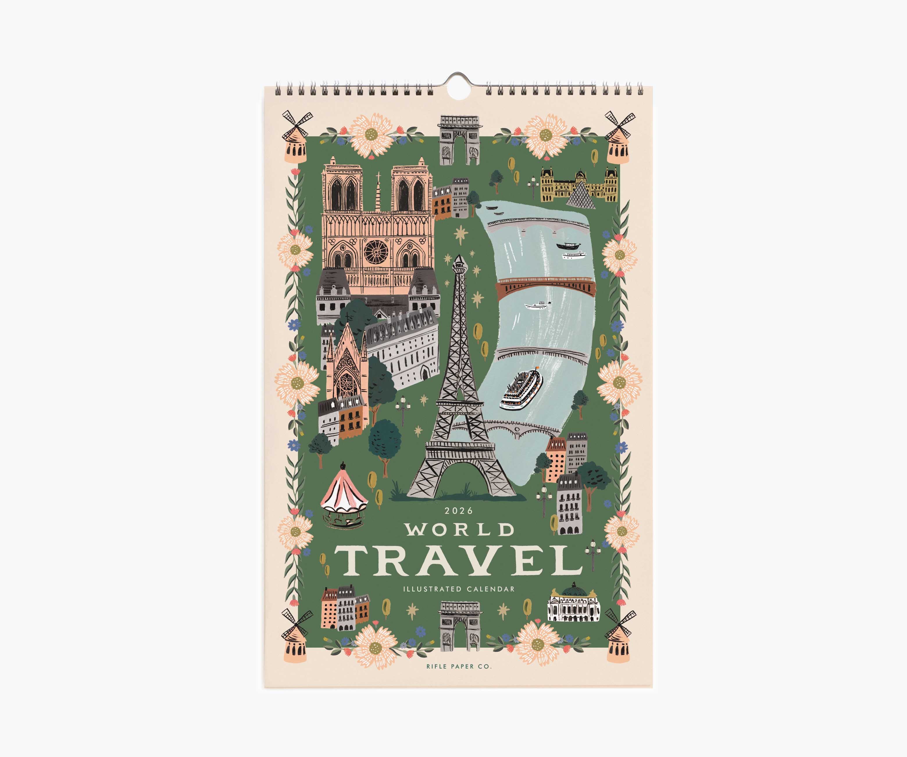 2026 Wall Calendar - World Travel