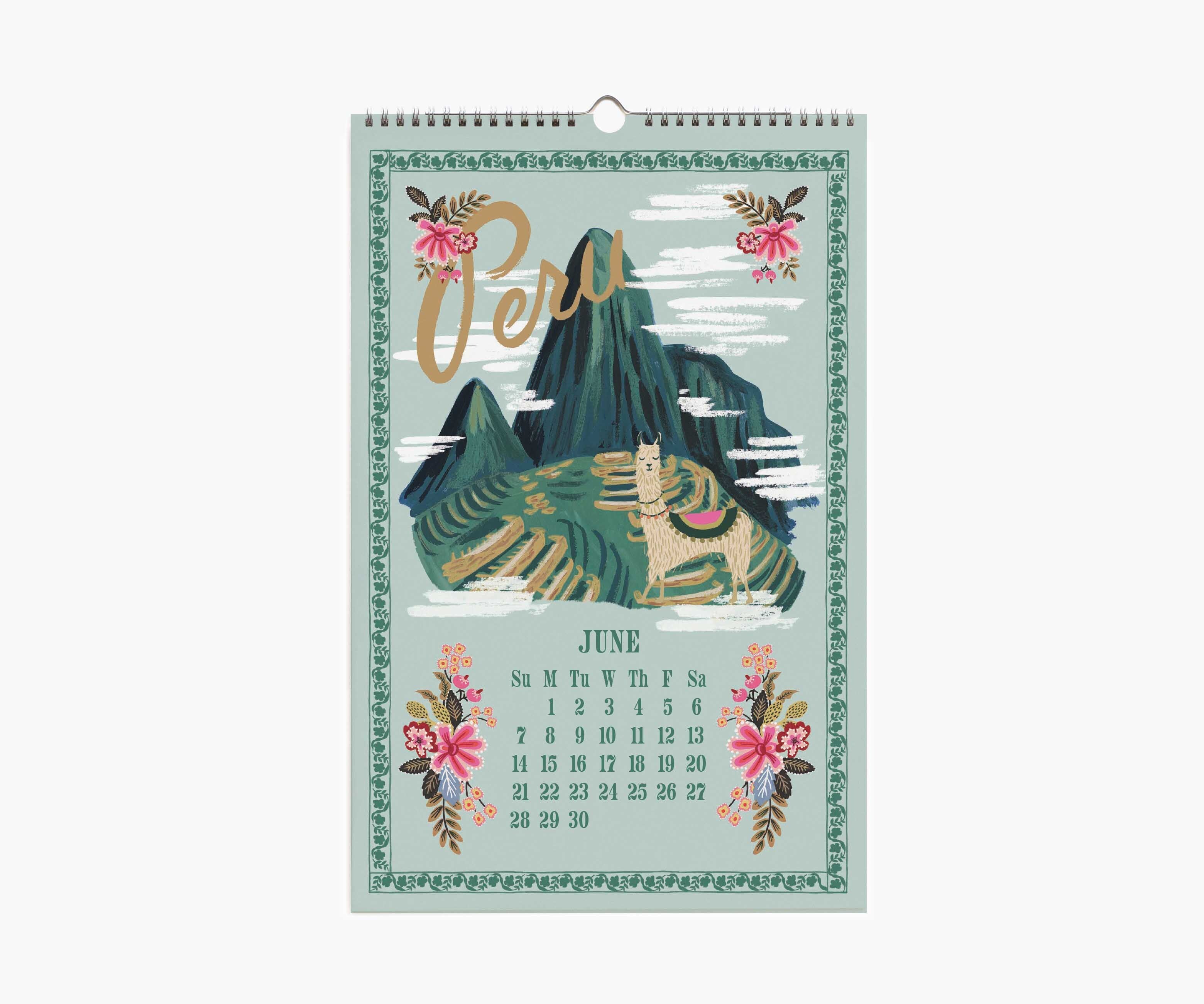2026 Wall Calendar - World Travel