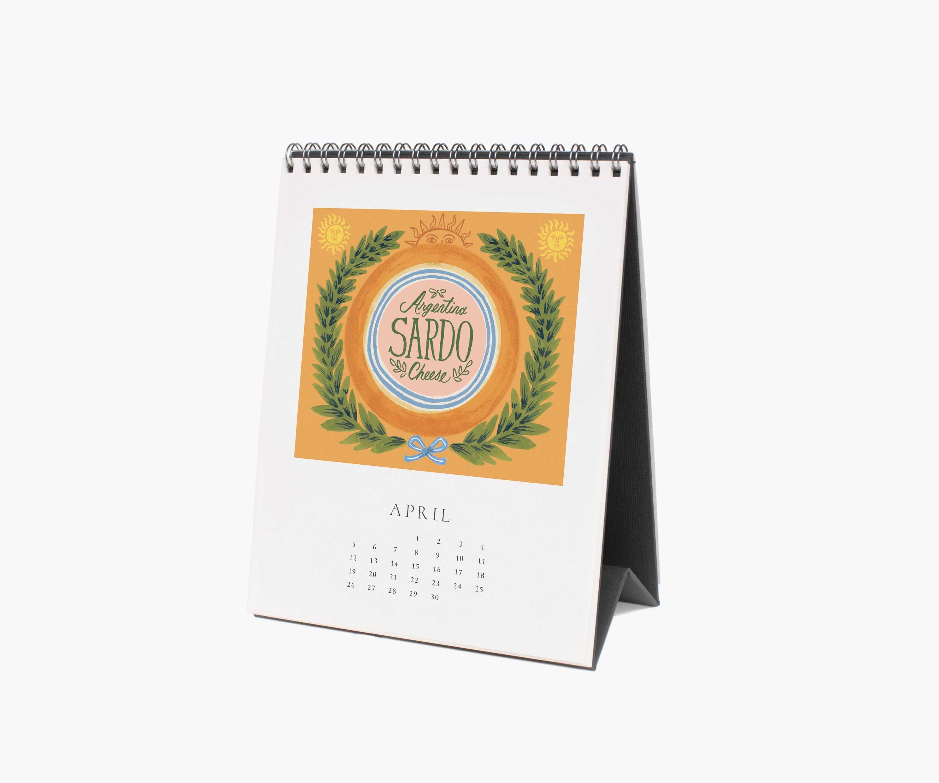 2026 Desk Calendar - Cheese