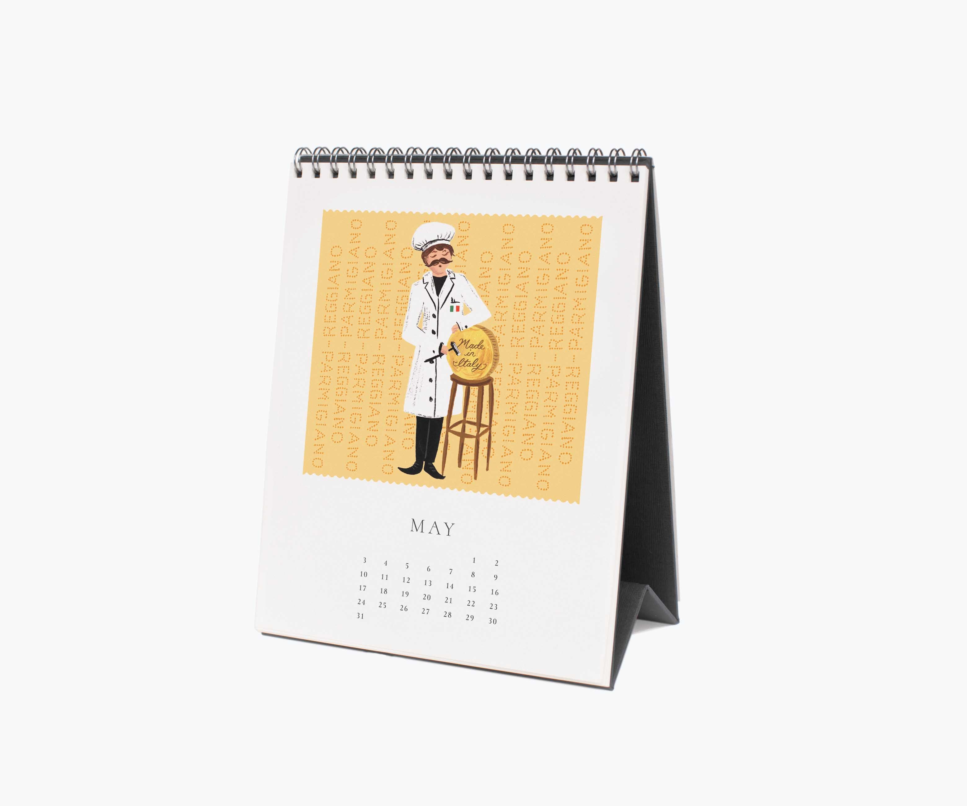 2026 Desk Calendar - Cheese