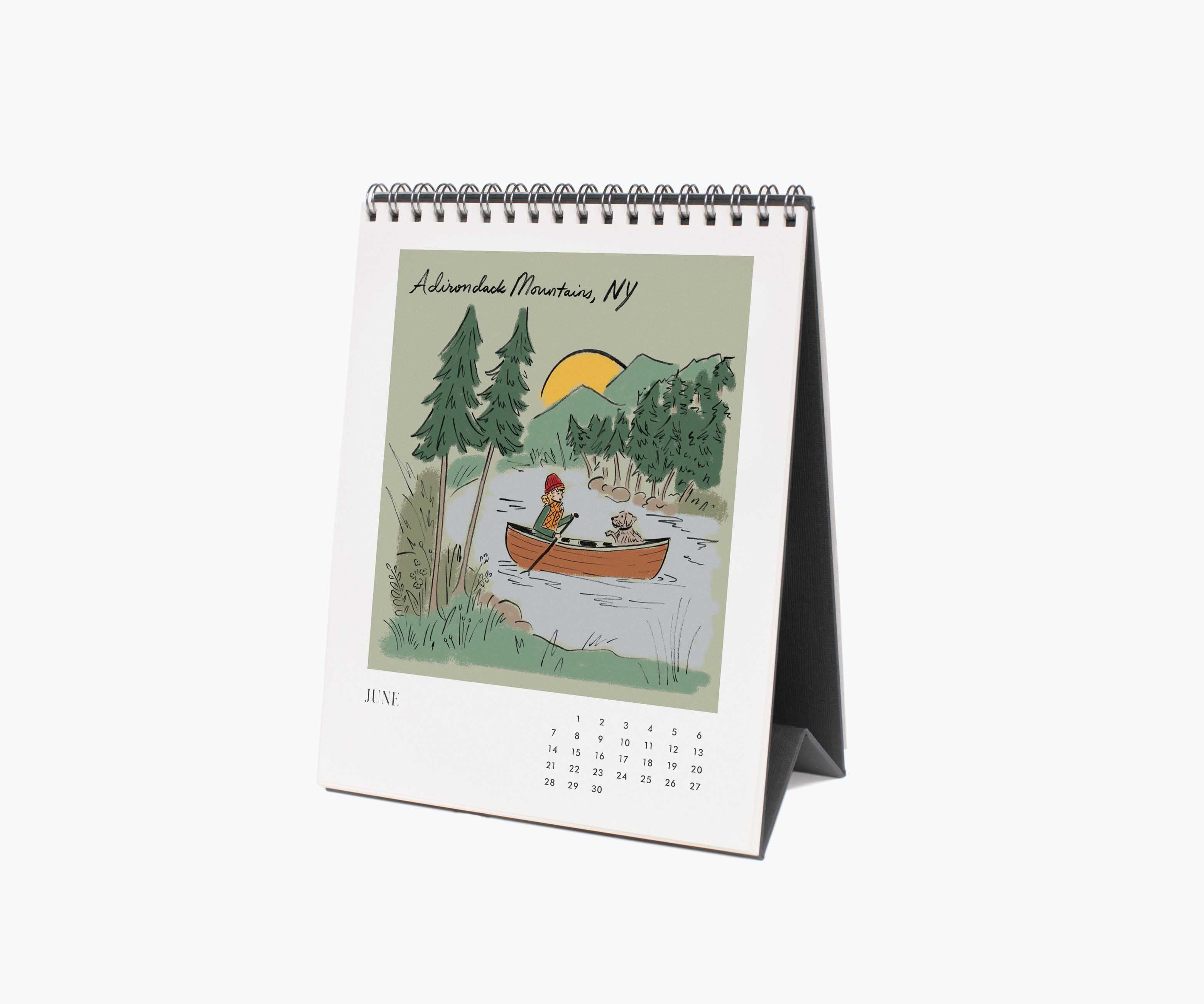 2026 Desk Calendar - Travel Sketchbook