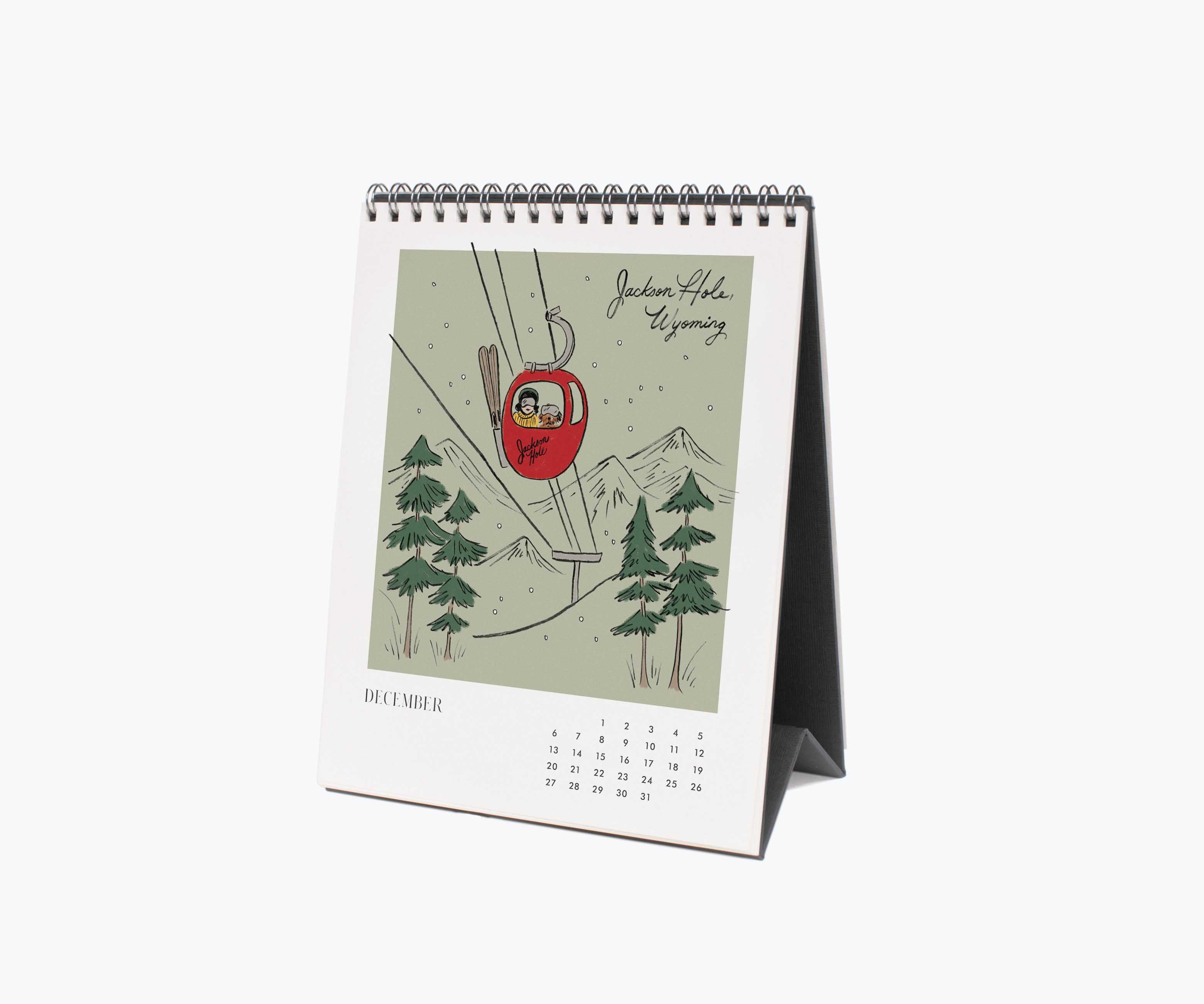 2026 Desk Calendar - Travel Sketchbook