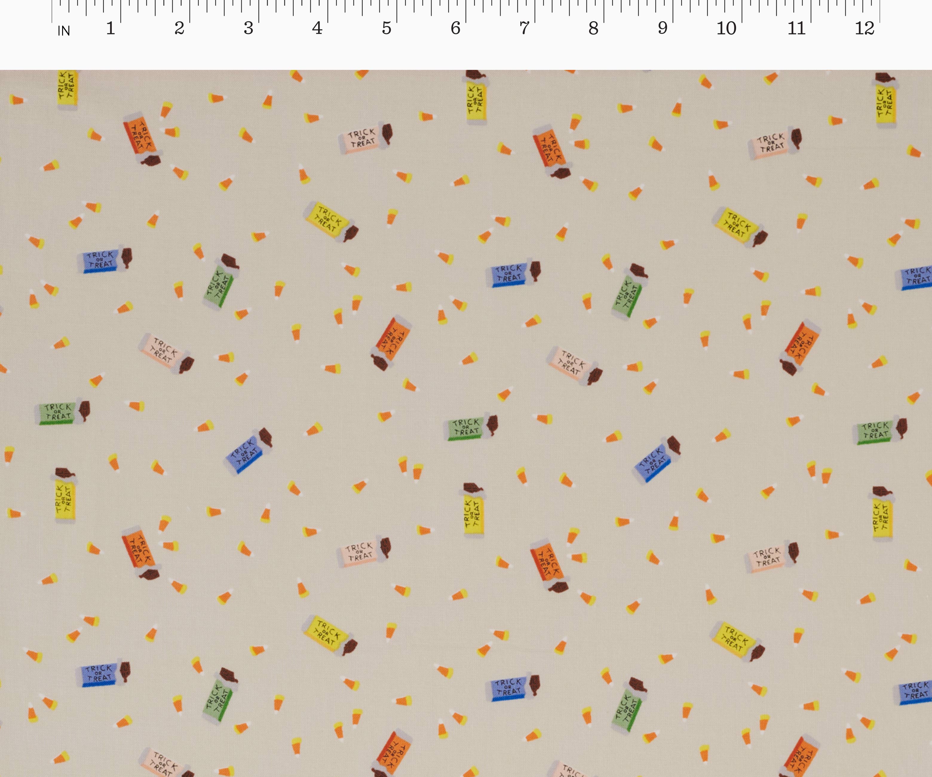 Trick or Treat Cotton Fabric - Linen