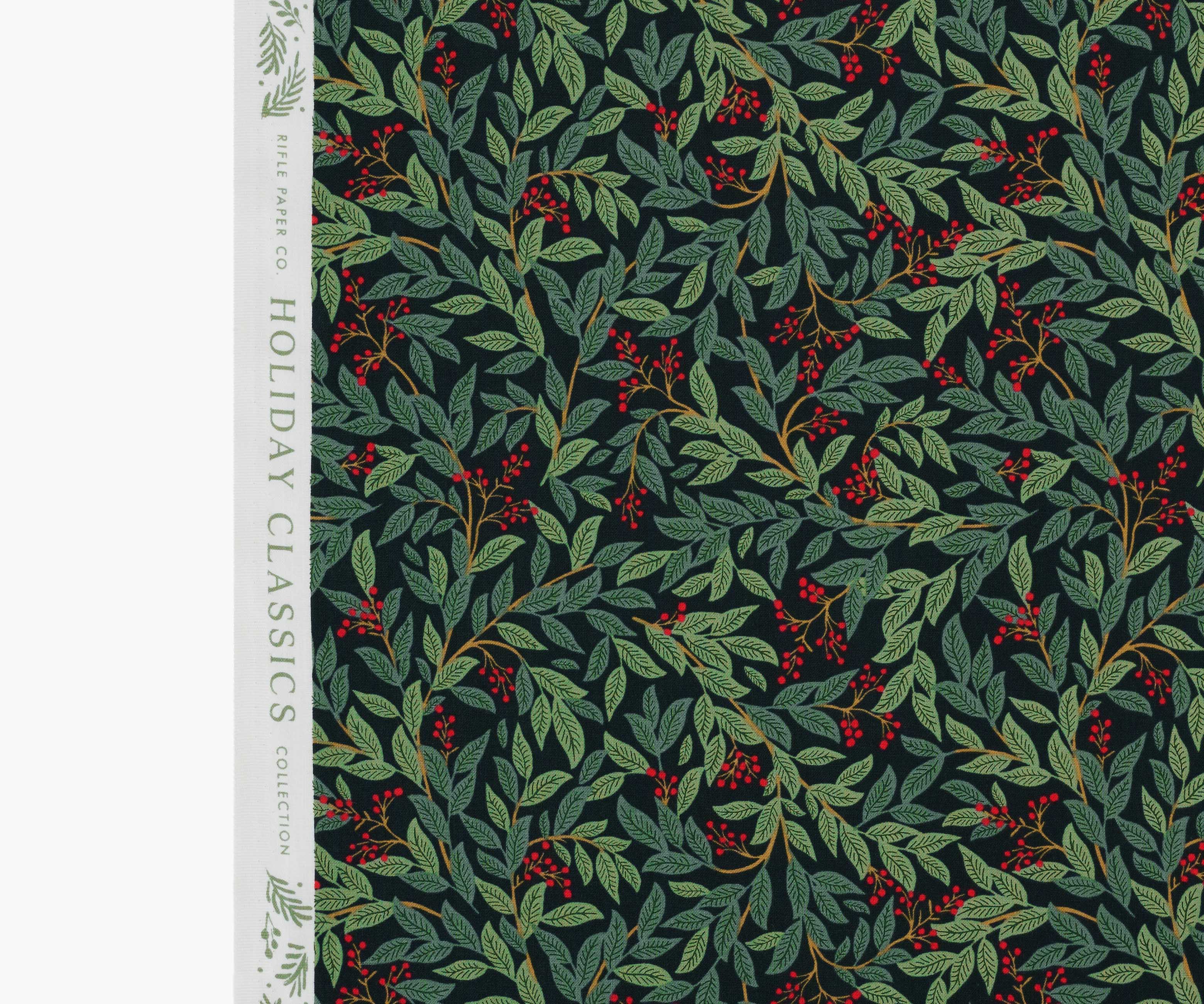 Willowberry Cotton Fabric - Evergreen