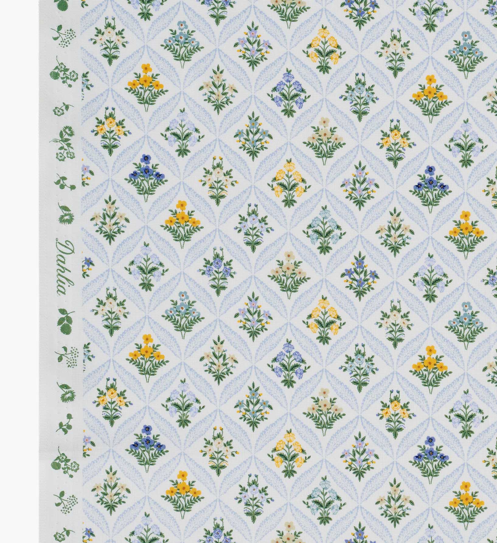 Estee Garden Cotton Fabric - Blue Multi