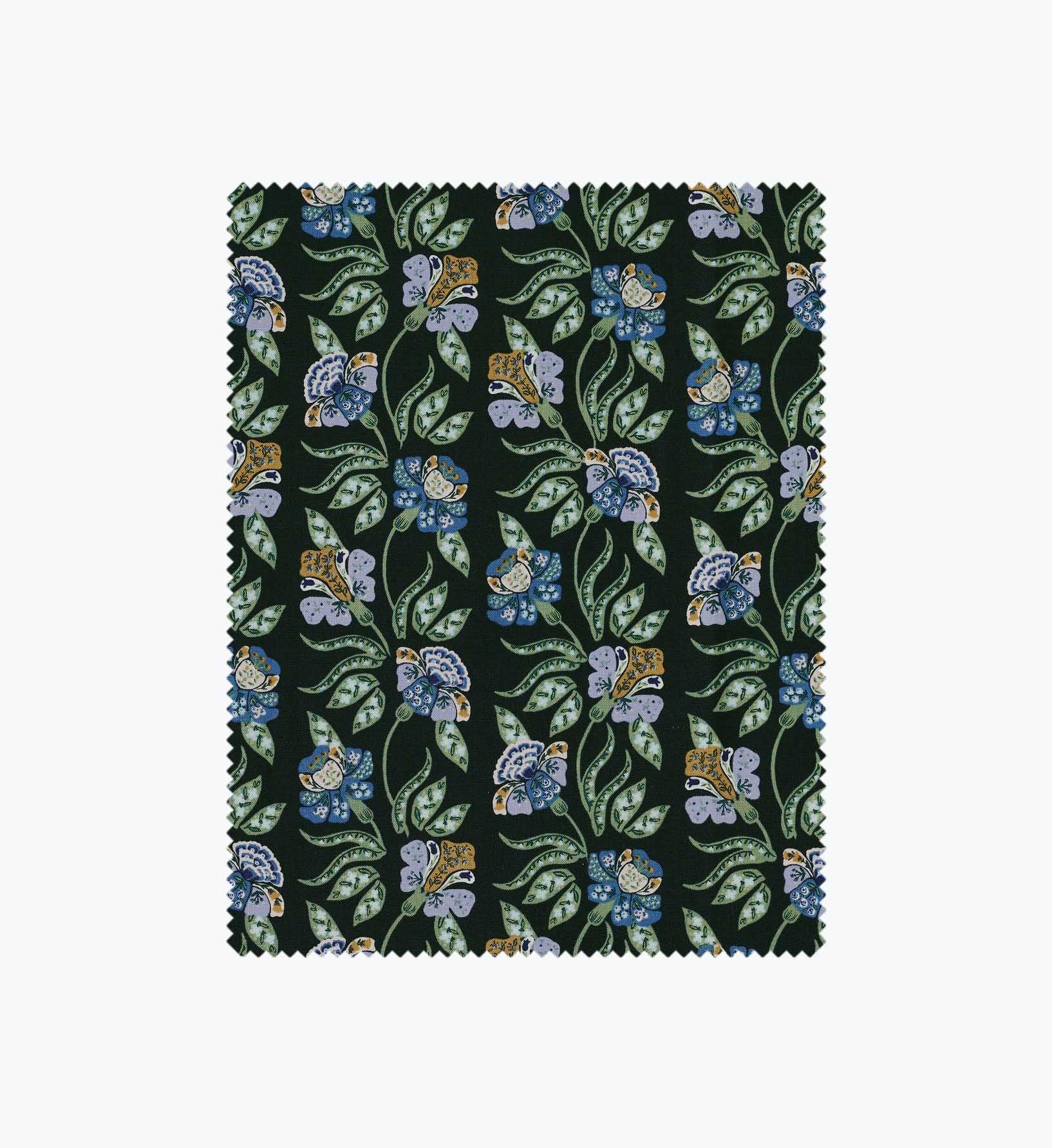 Posy Cotton Fabric - Hunter