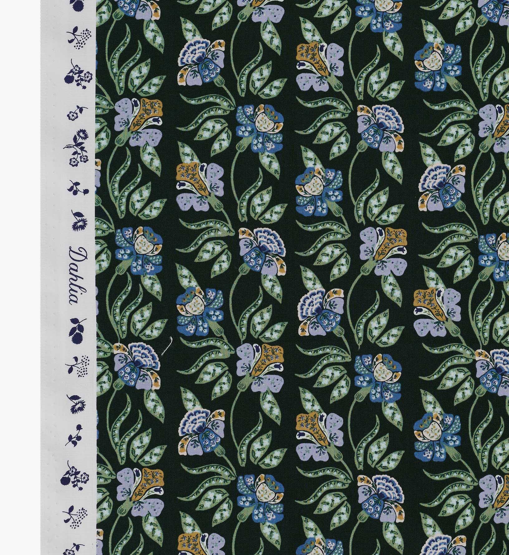 Posy Cotton Fabric - Hunter