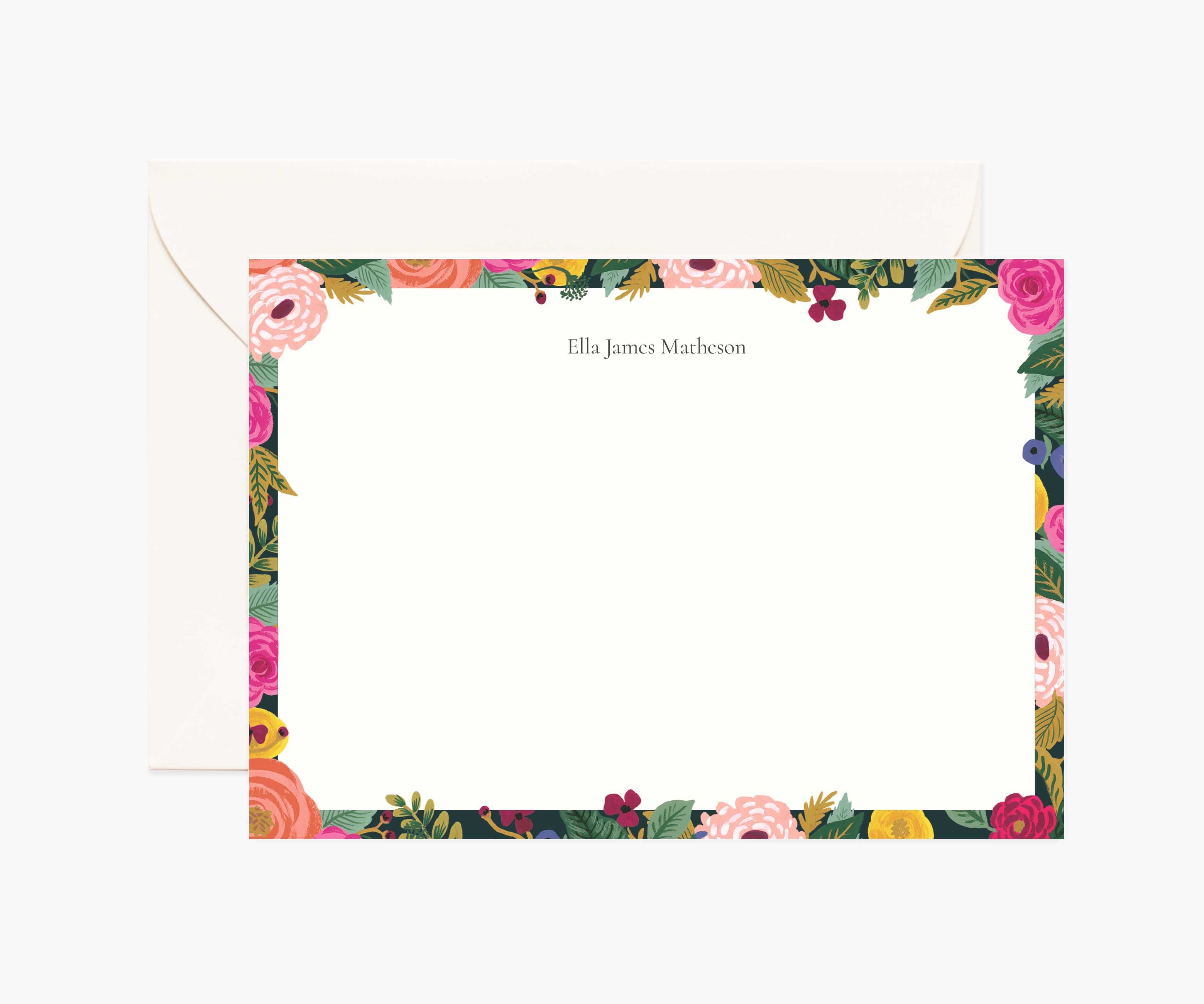 Floral Personalized Stationery  - Juliet Rose