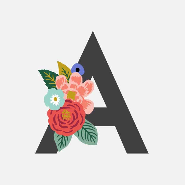 Monogram Personalized Stationery - A