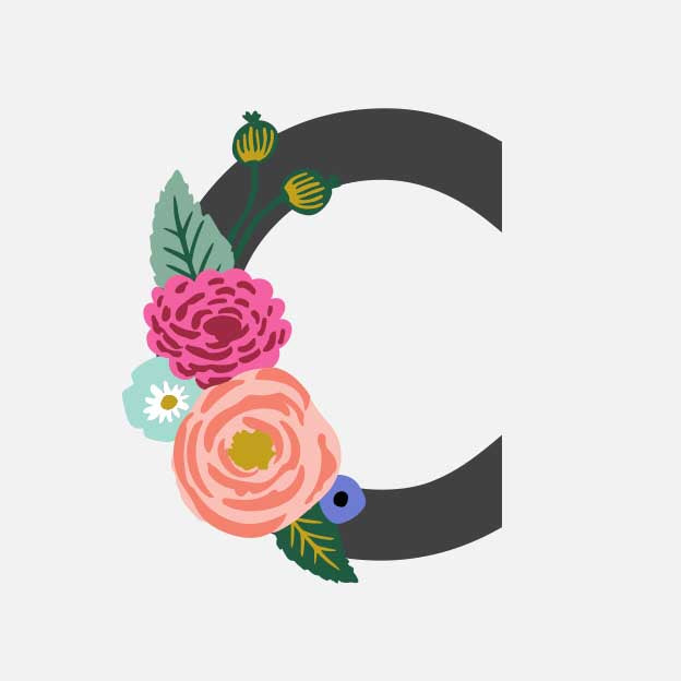 Monogram Personalized Stationery - C