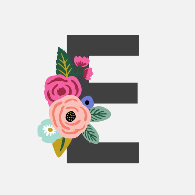 Monogram Personalized Stationery - E