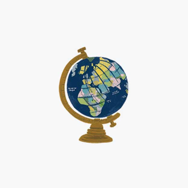 Travel Personalized Stationery  - Globe