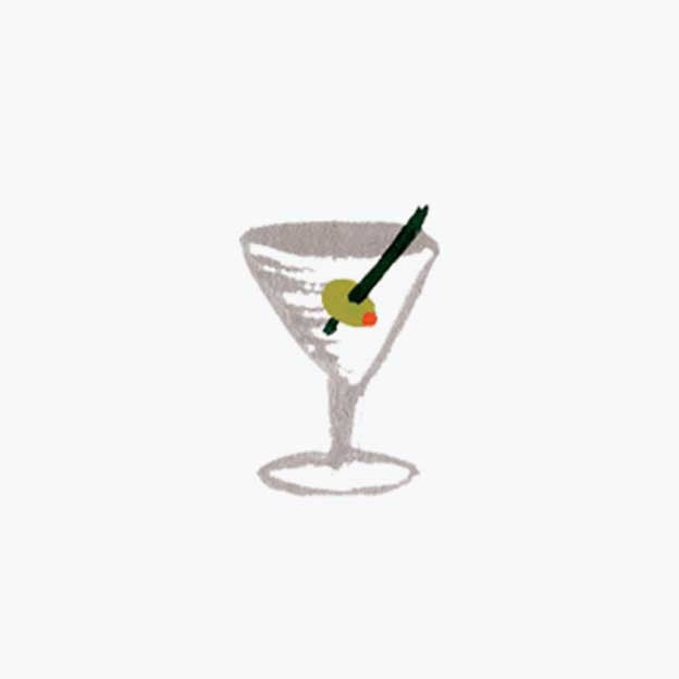 Food & Drink Personalized Stationery  - Martini