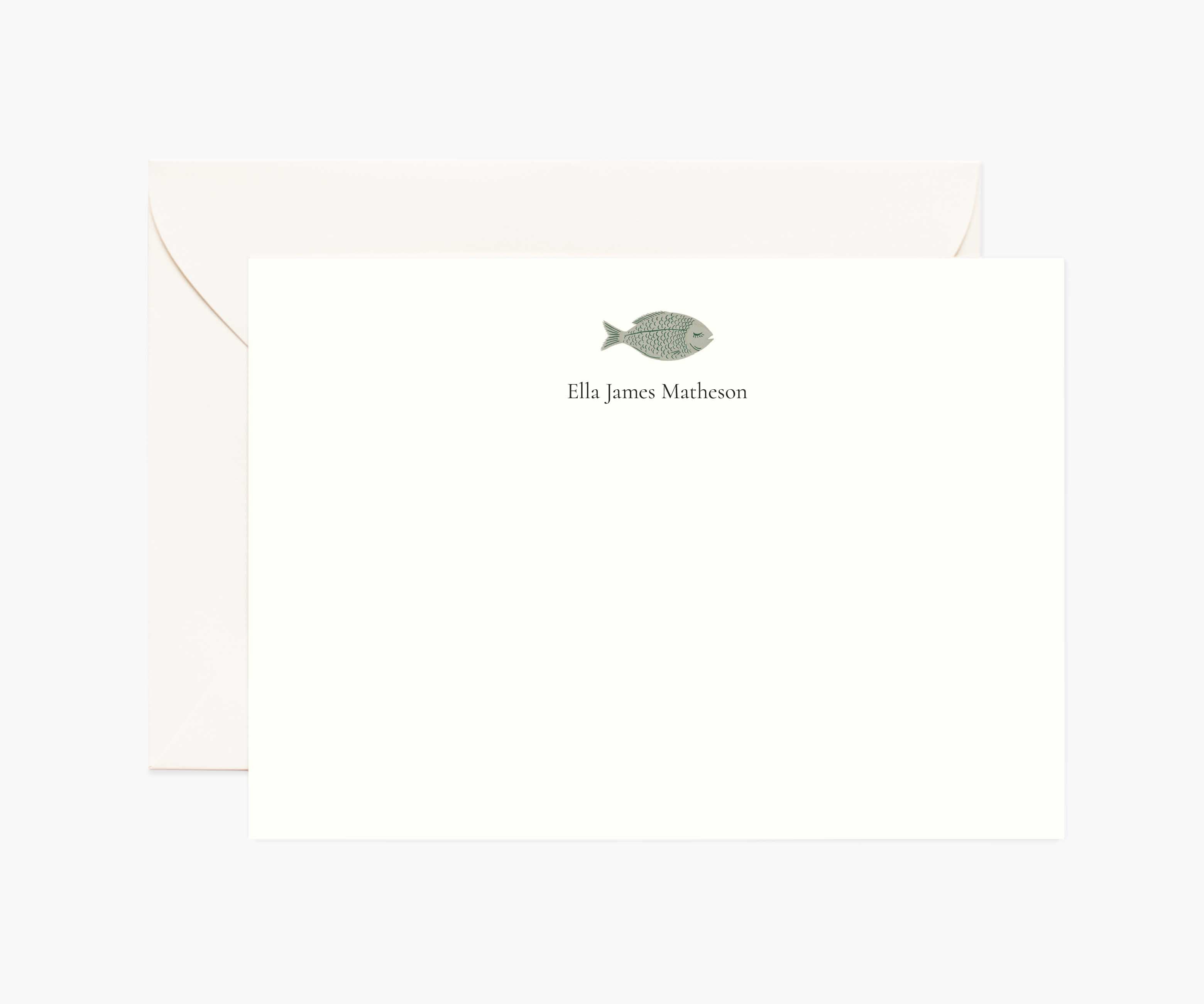 Animals Personalized Stationery  - Fish