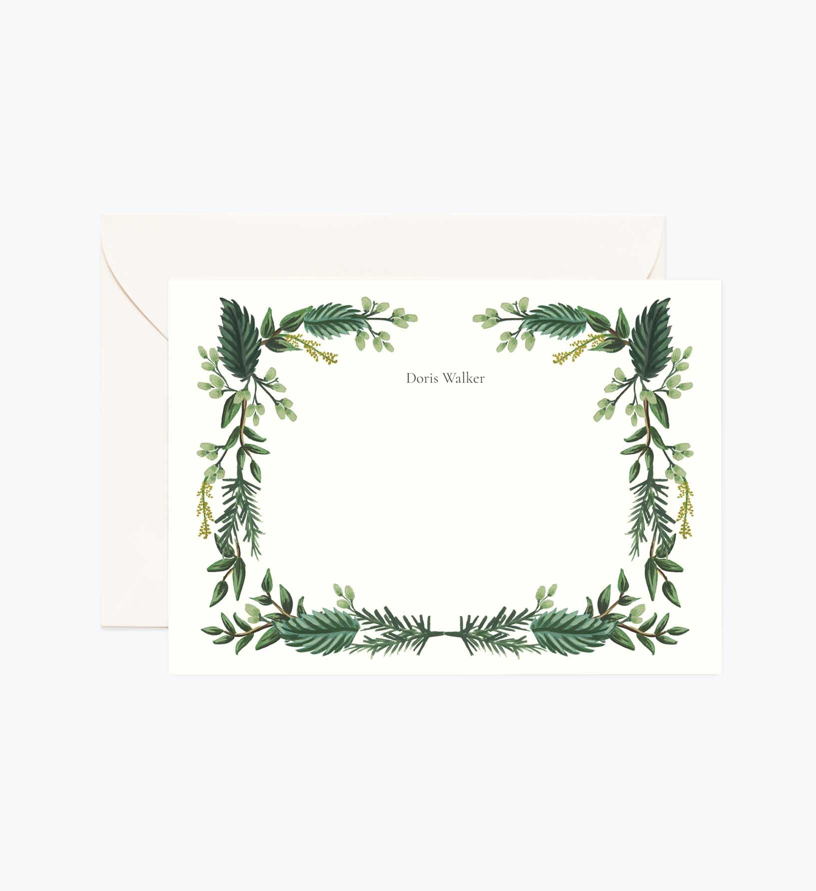 Holiday Personalized Stationery - Bough