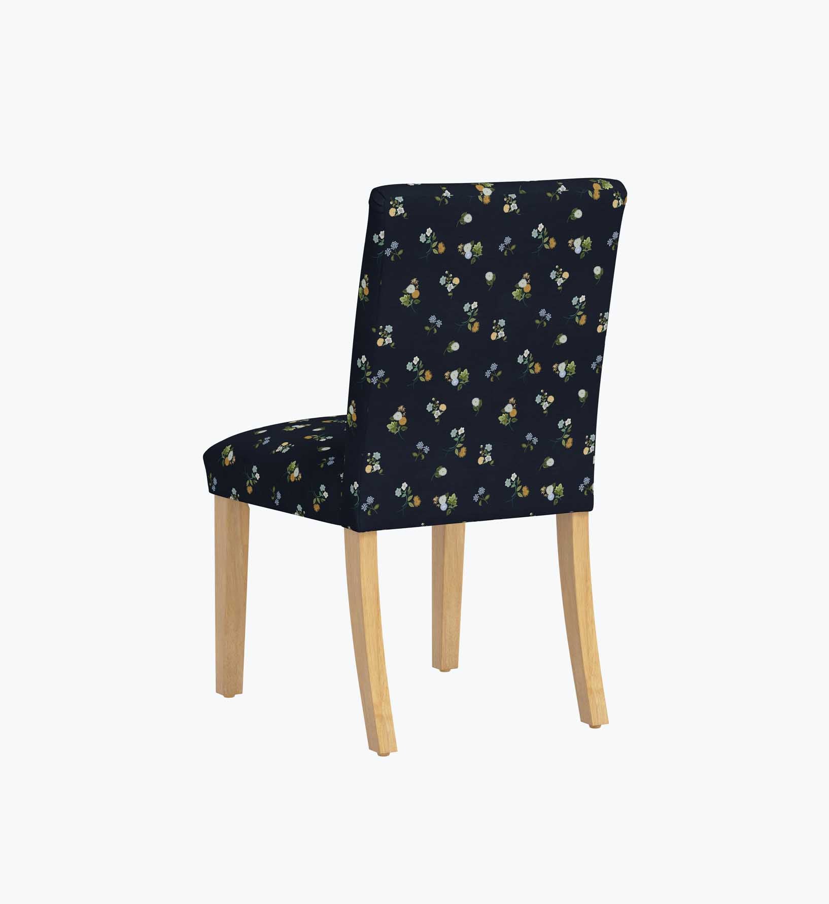 Lorraine Dining Chair - Ditsy Dahlia Navy