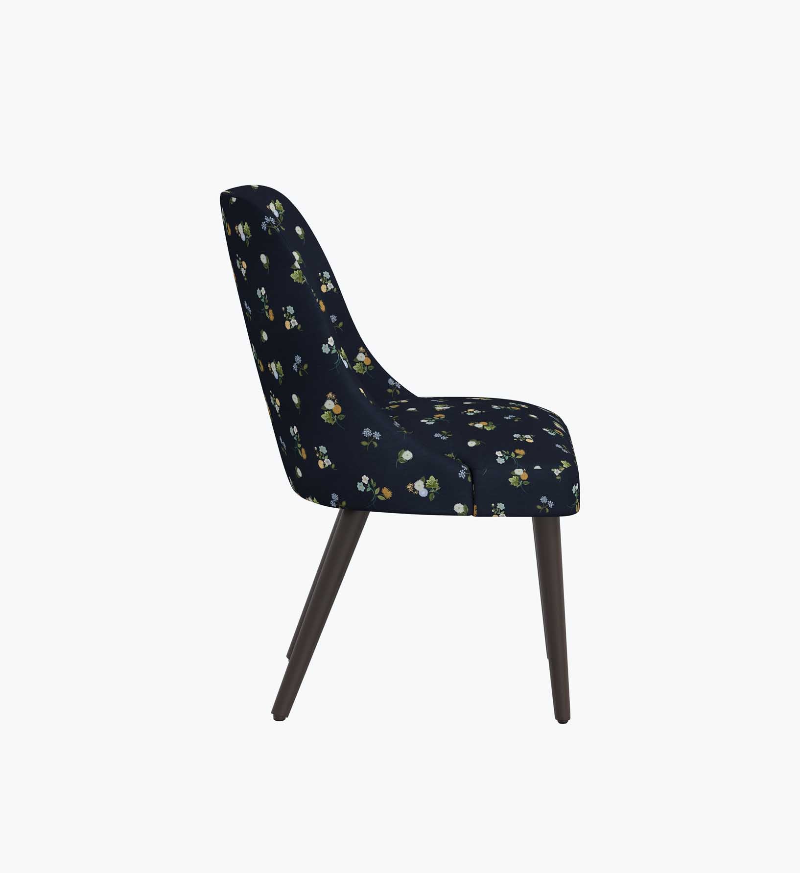 Clare Dining Chair - Ditsy Dahlia Navy