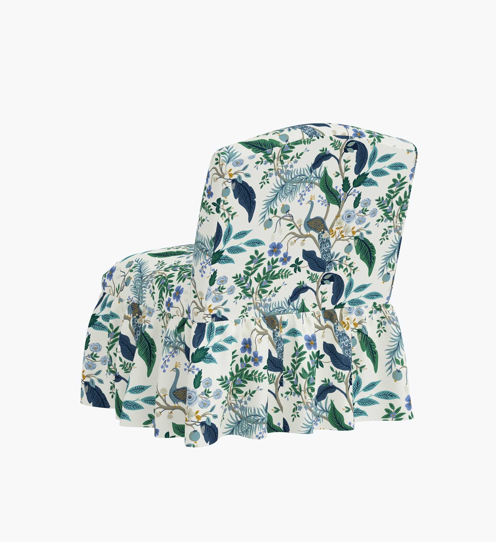 Edie Slipper Chair - Peacock