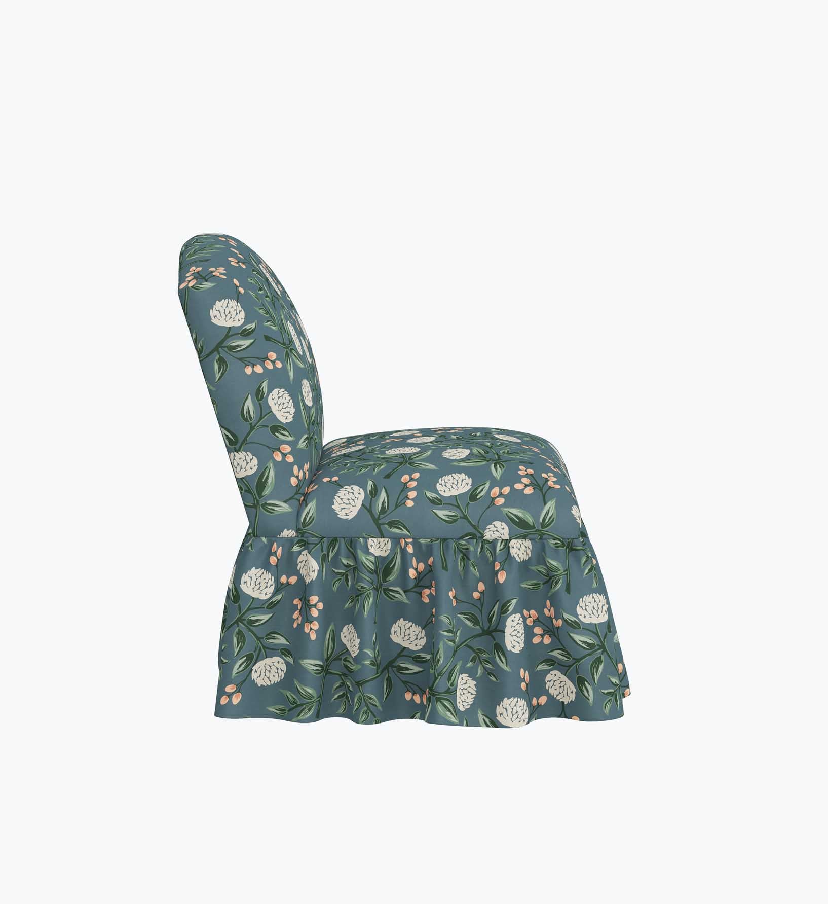 Edie Slipper Chair - Peonies