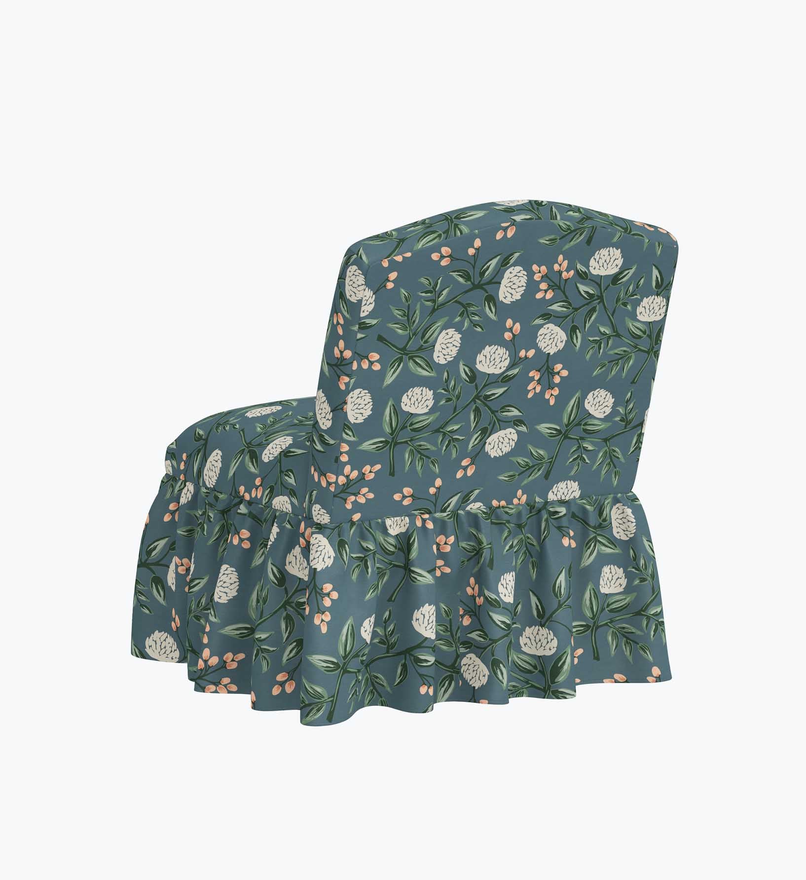 Edie Slipper Chair - Peonies