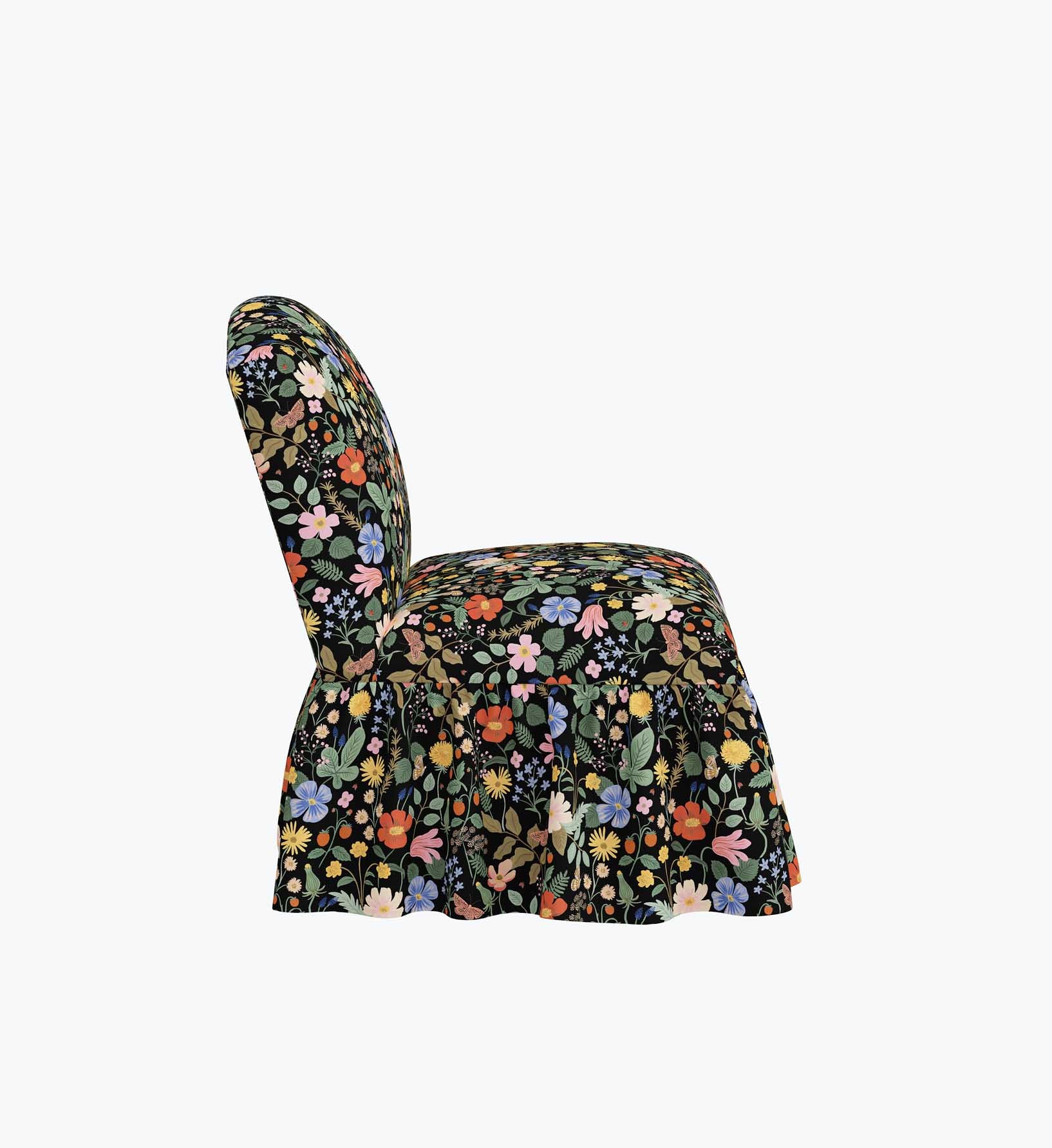 Edie Slipper Chair - Strawberry Fields