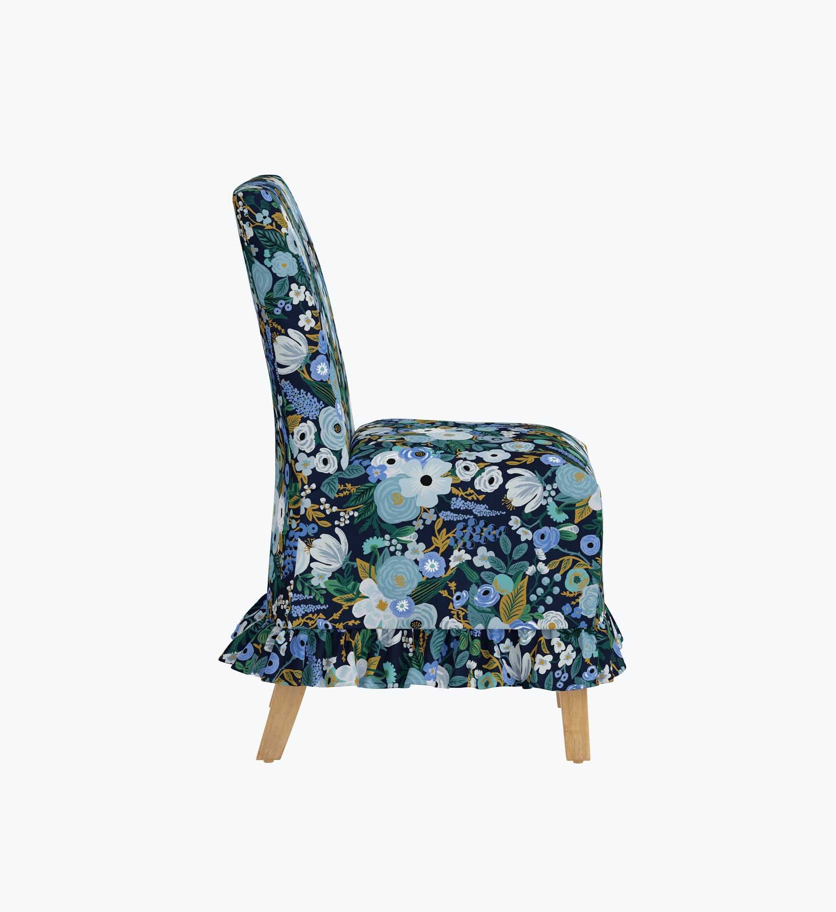 Louise Slipcover Dining Chair - Garden Party Blue