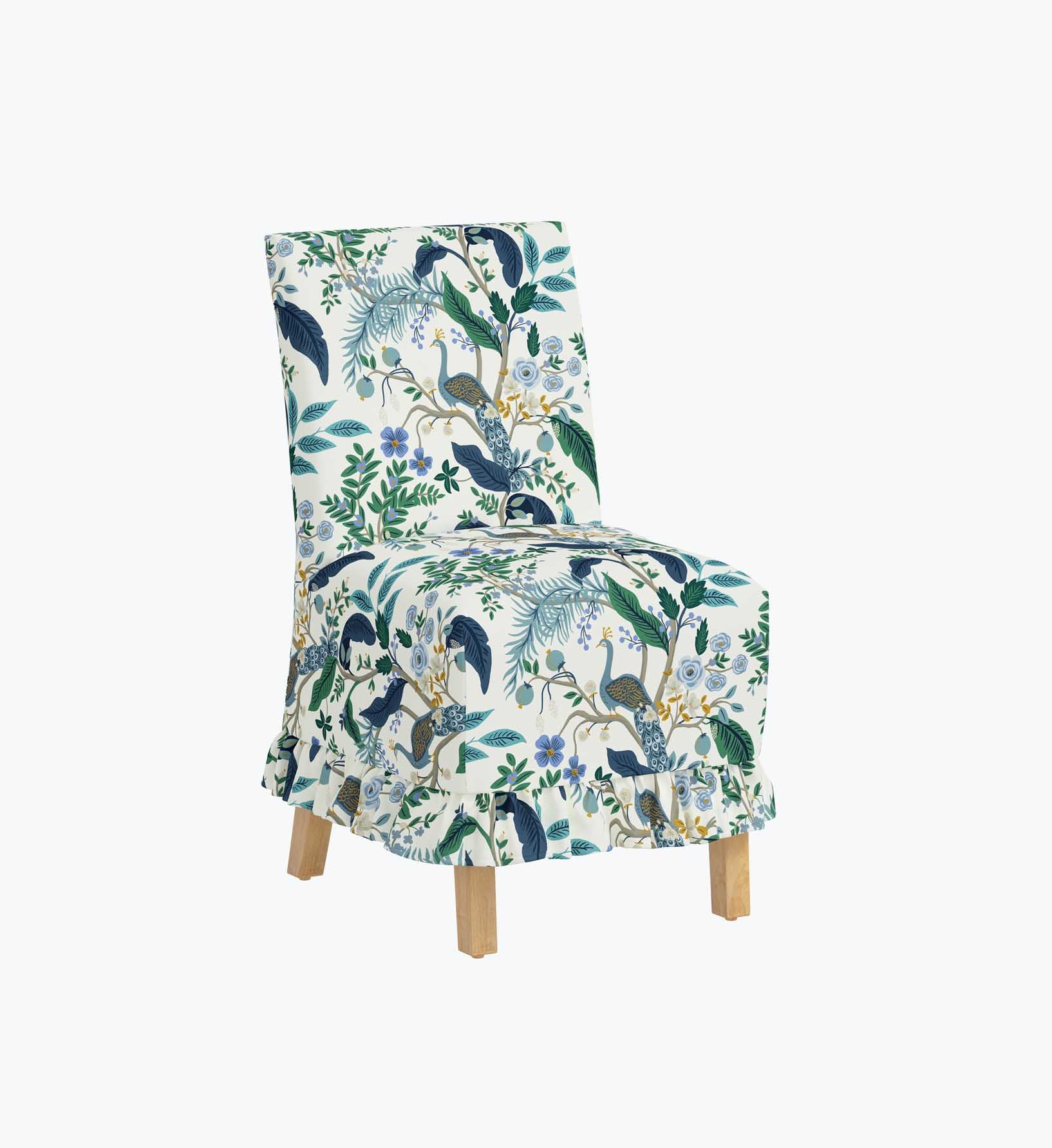 Louise Slipcover Dining Chair - Peacock