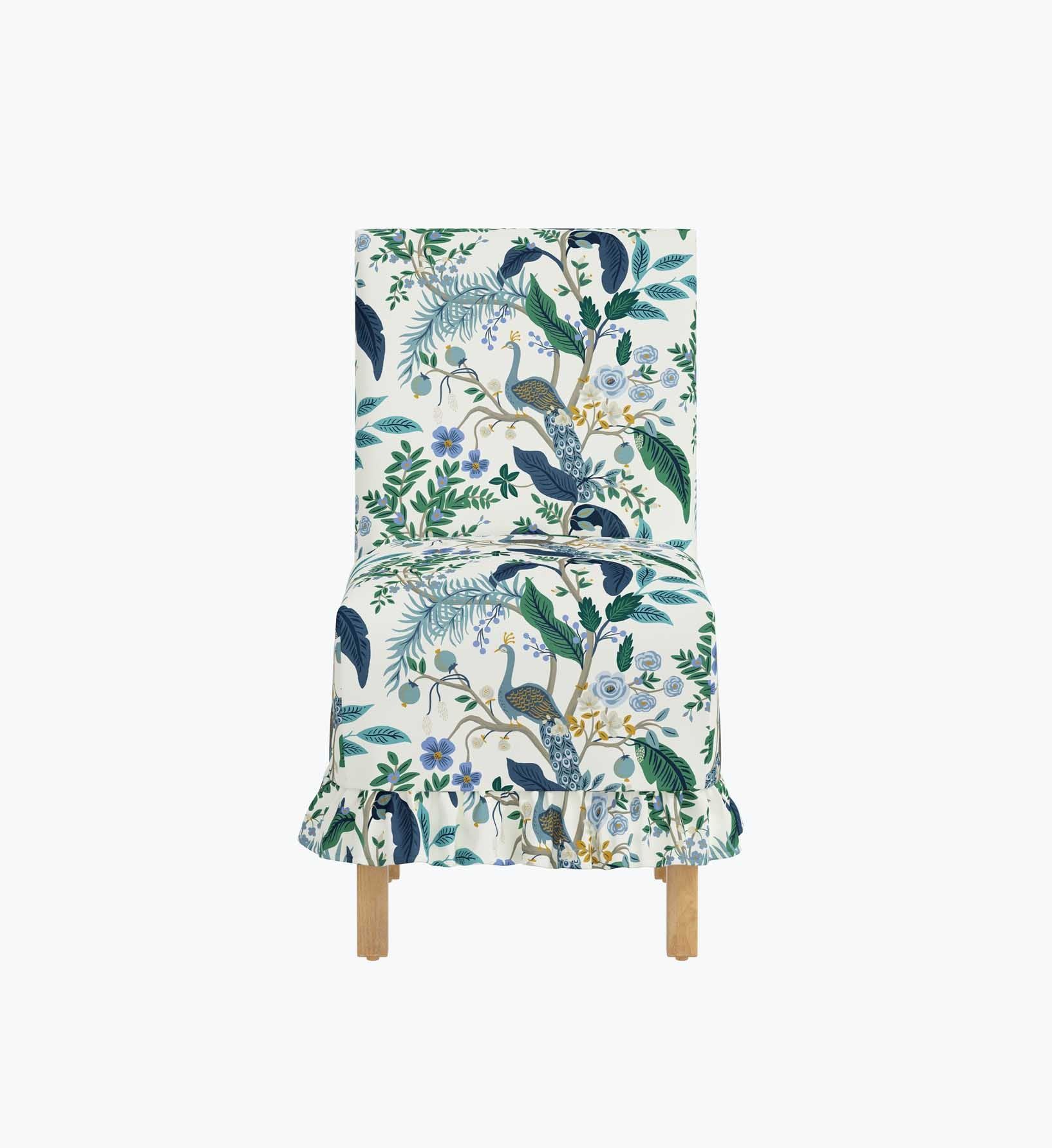 Louise Slipcover Dining Chair - Peacock