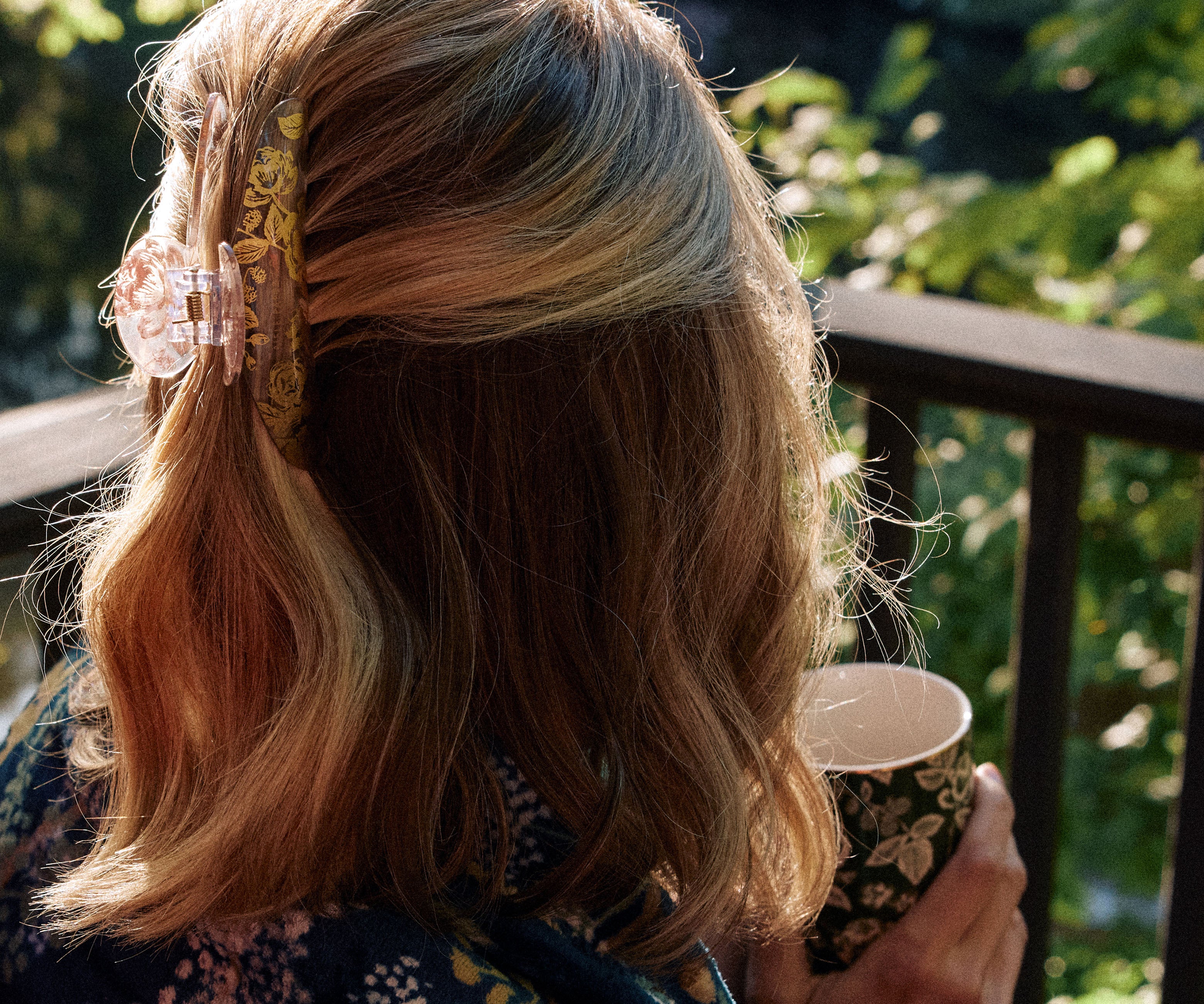 Large Claw Clip Set - English Rose