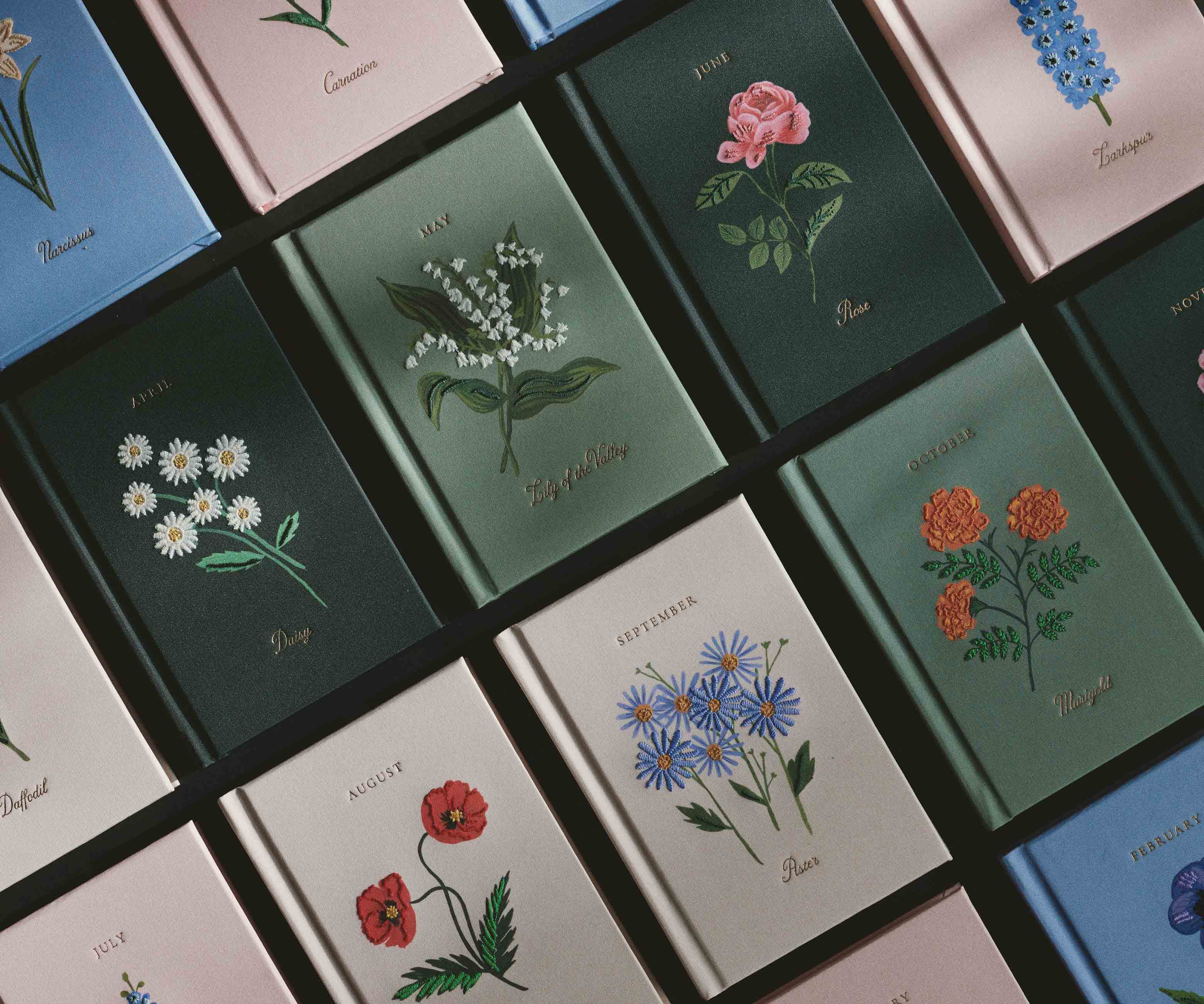 Birth Month Mini Embroidered Journal - June