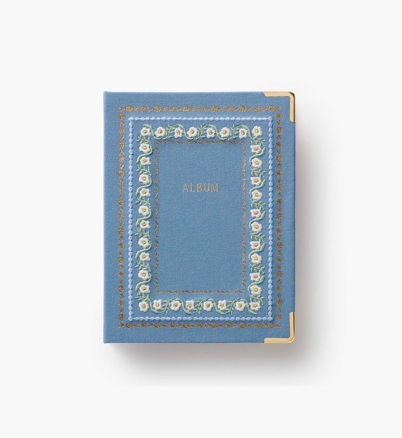 Embroidered Small Photo Album - Delphine