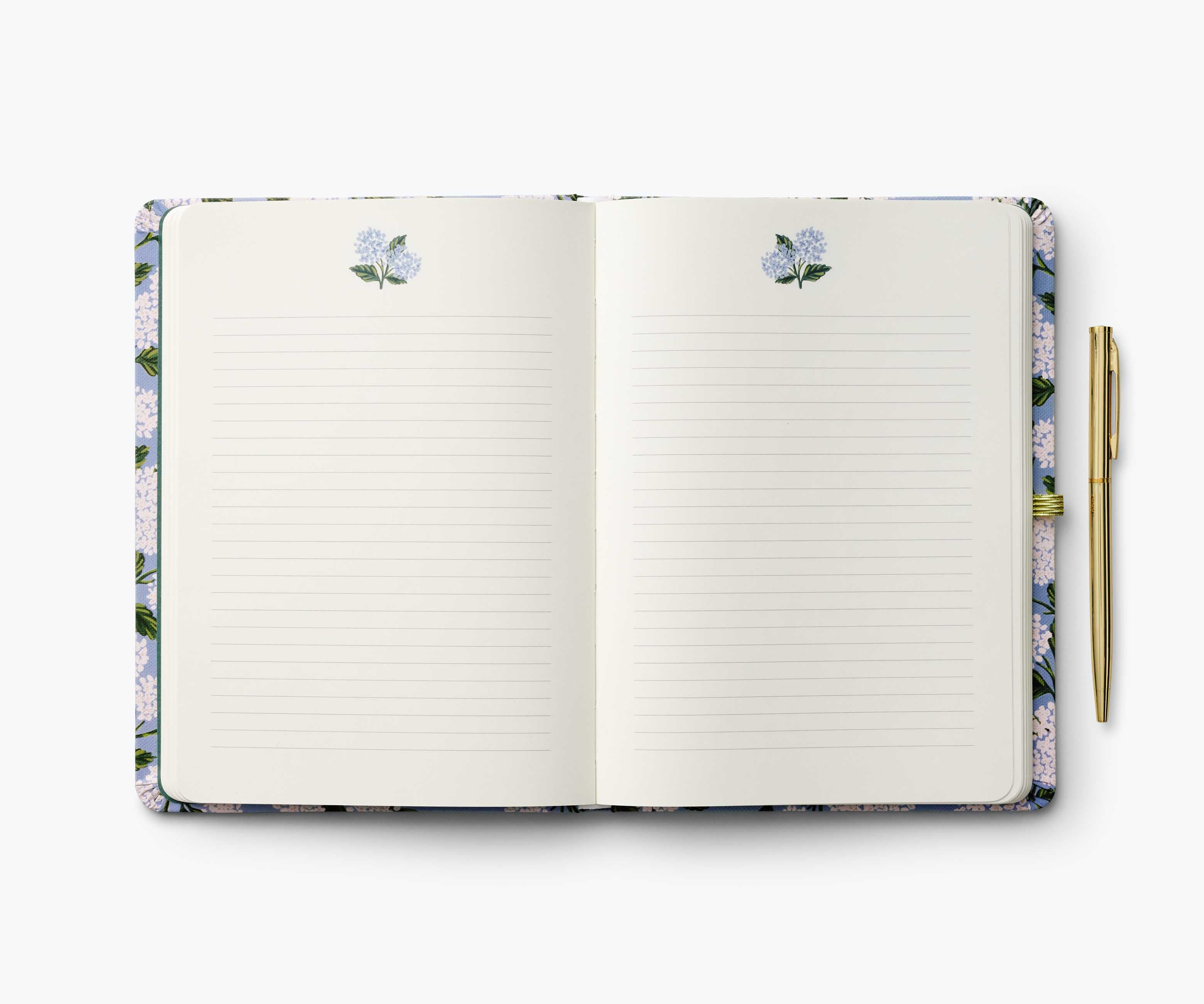 Journal with Pen - Hydrangea