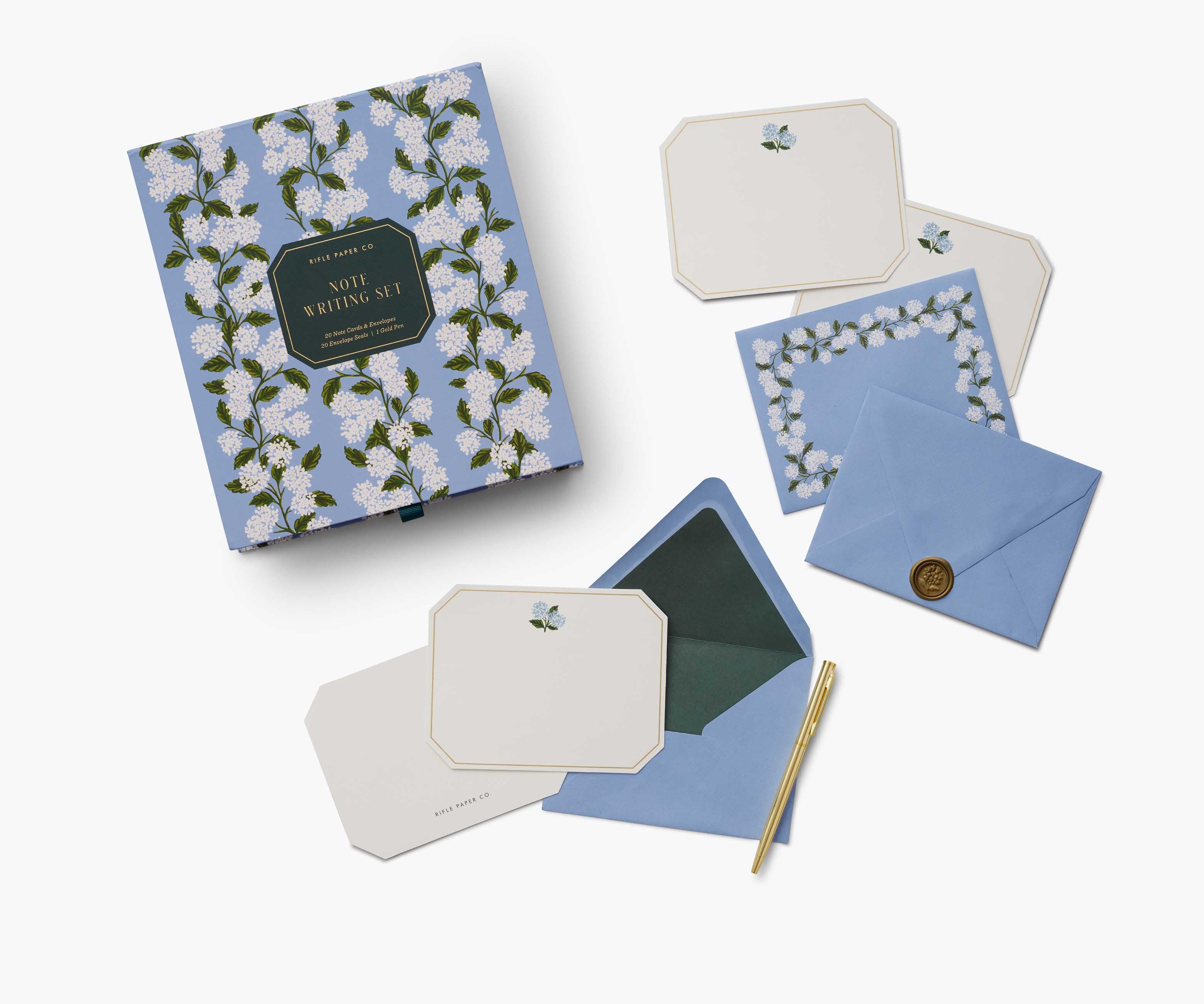 Letter Writing Set - Hydrangea