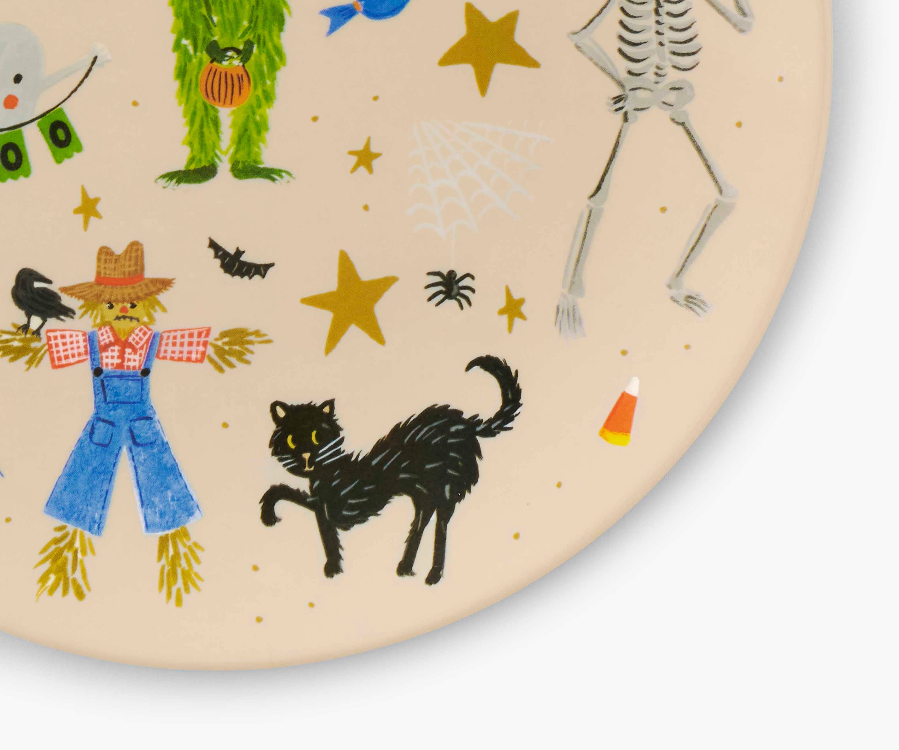 Melamine Assorted Dessert Plates - Halloween Parade