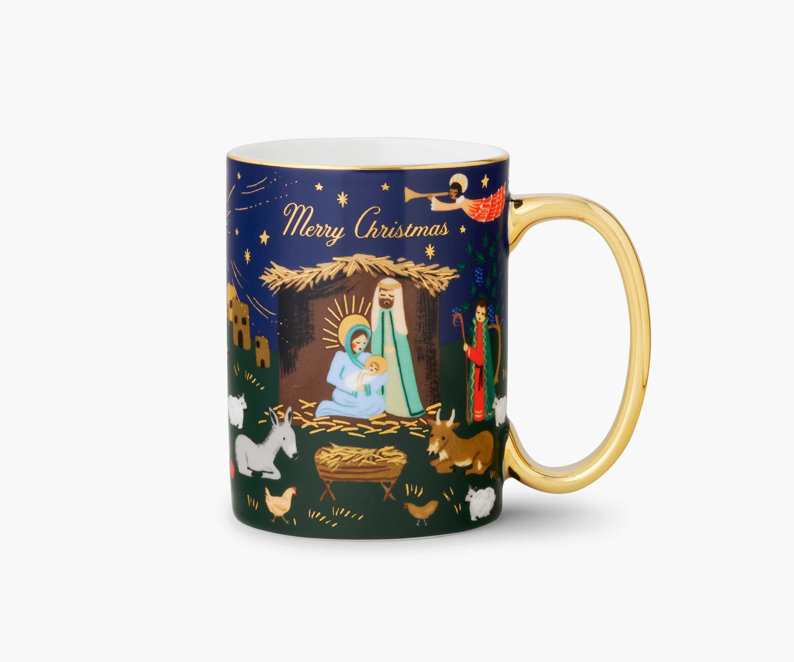 Holiday Porcelain Mug - Nativity Scene