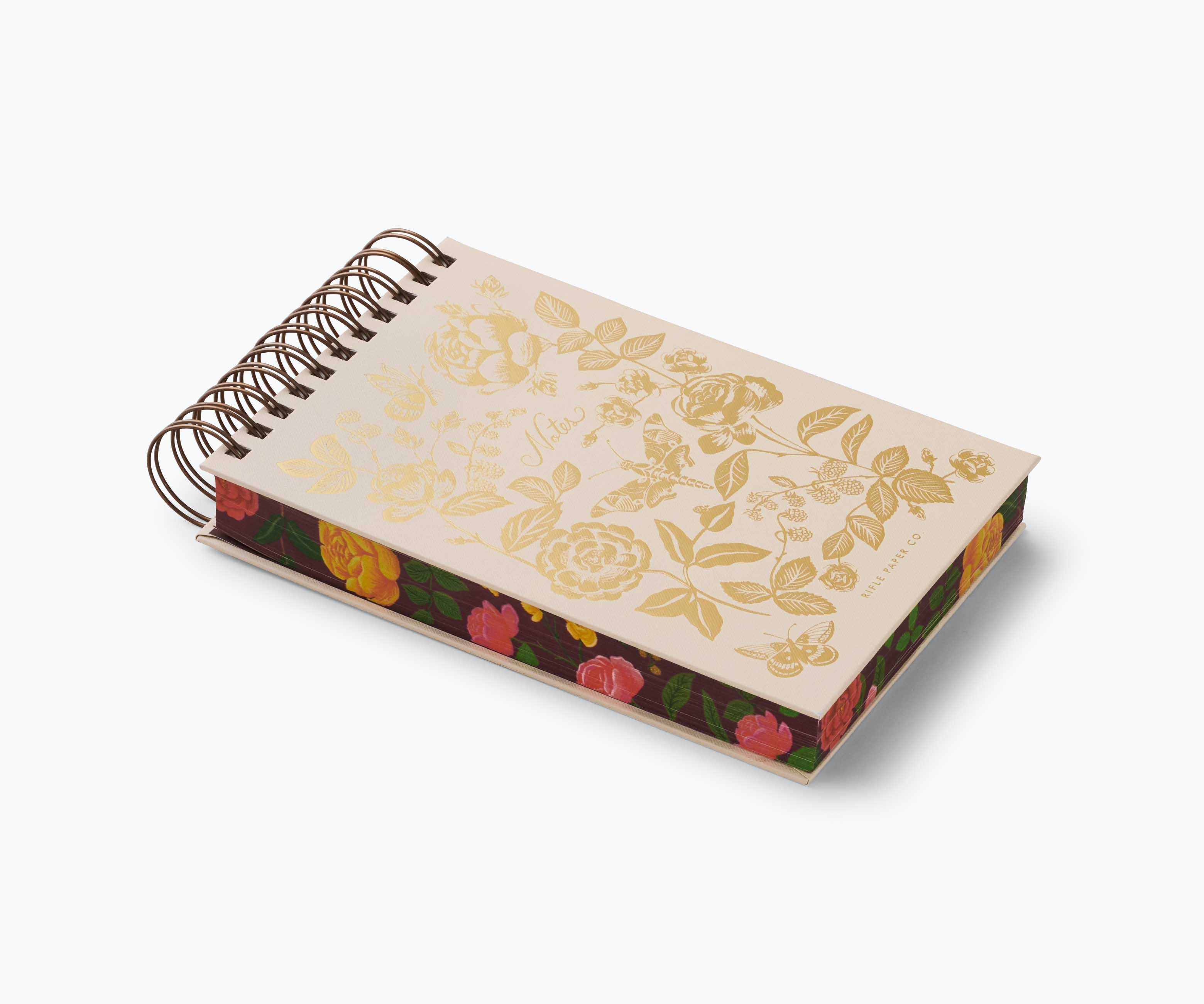 Desktop Spiral Notepad - English Rose