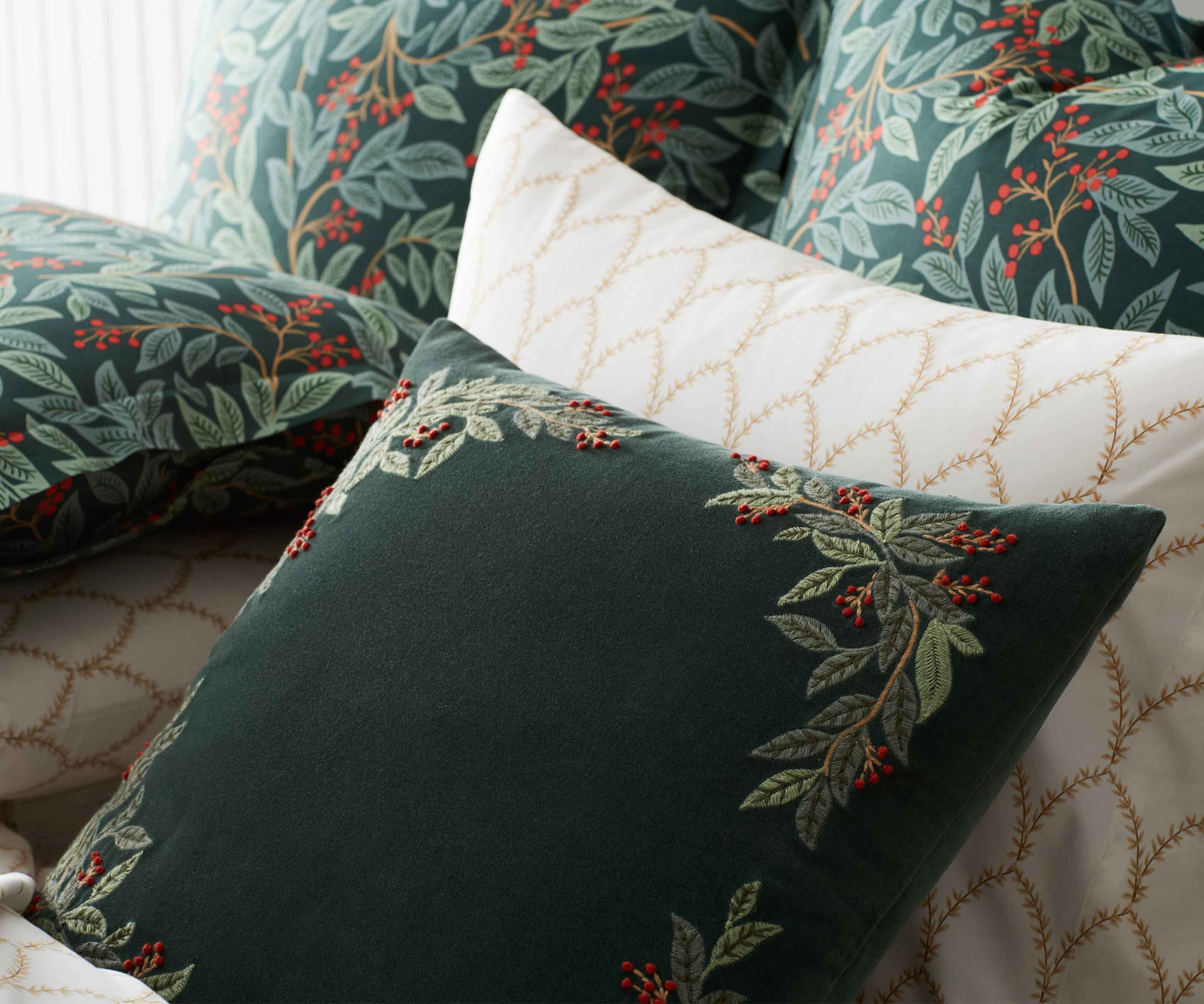 Embroidered Pillow Cover - Willowberry