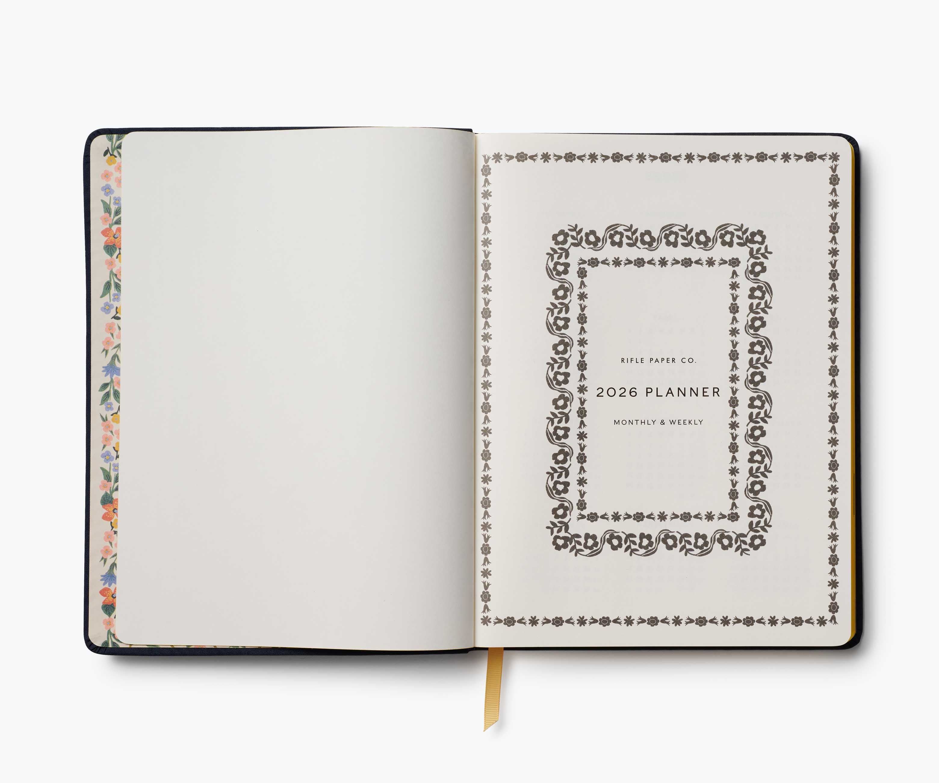2026 12-Month Embroidered Bookbound Planner - Wildwood