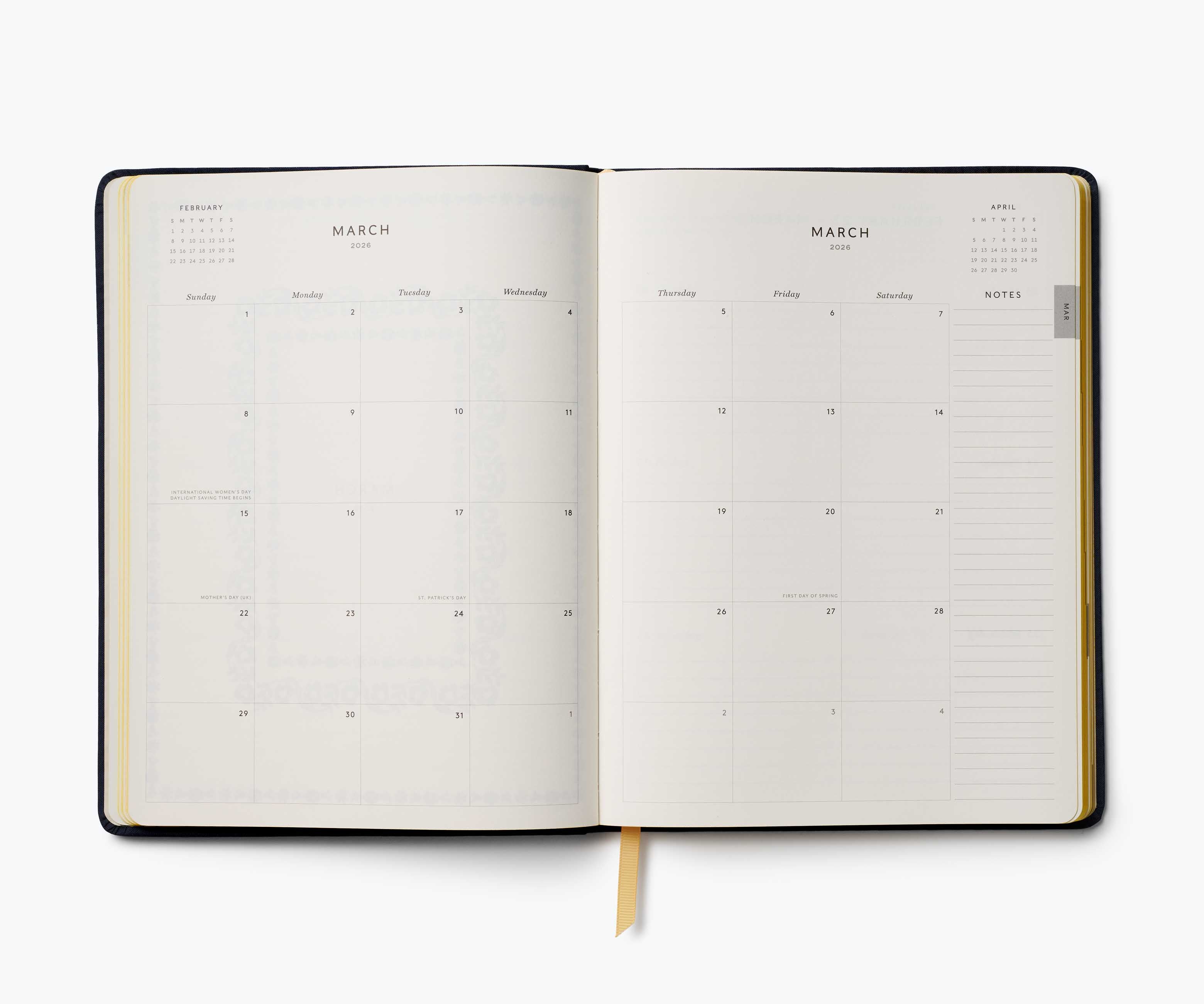 2026 12-Month Embroidered Bookbound Planner - Wildwood