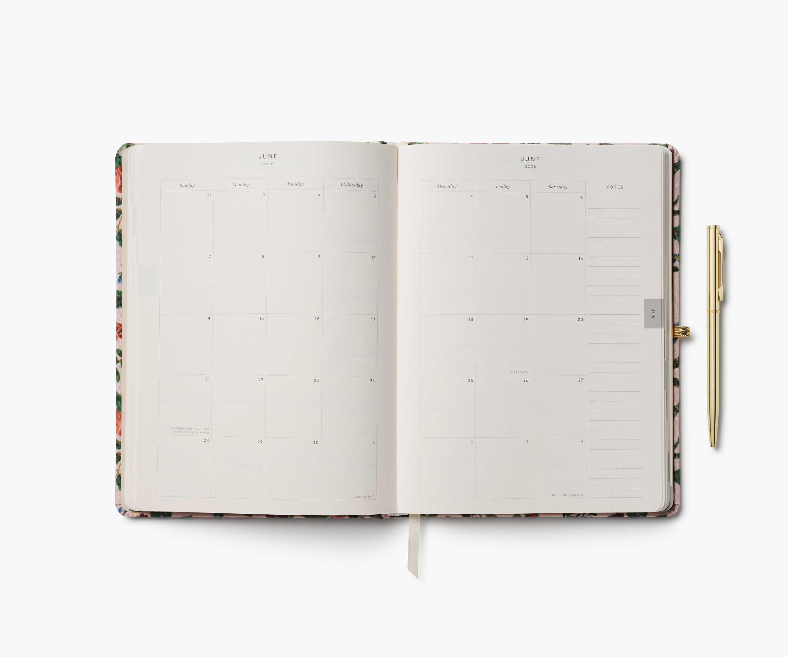 2026 12-Month Hardcover Planner with Pen - Gracie