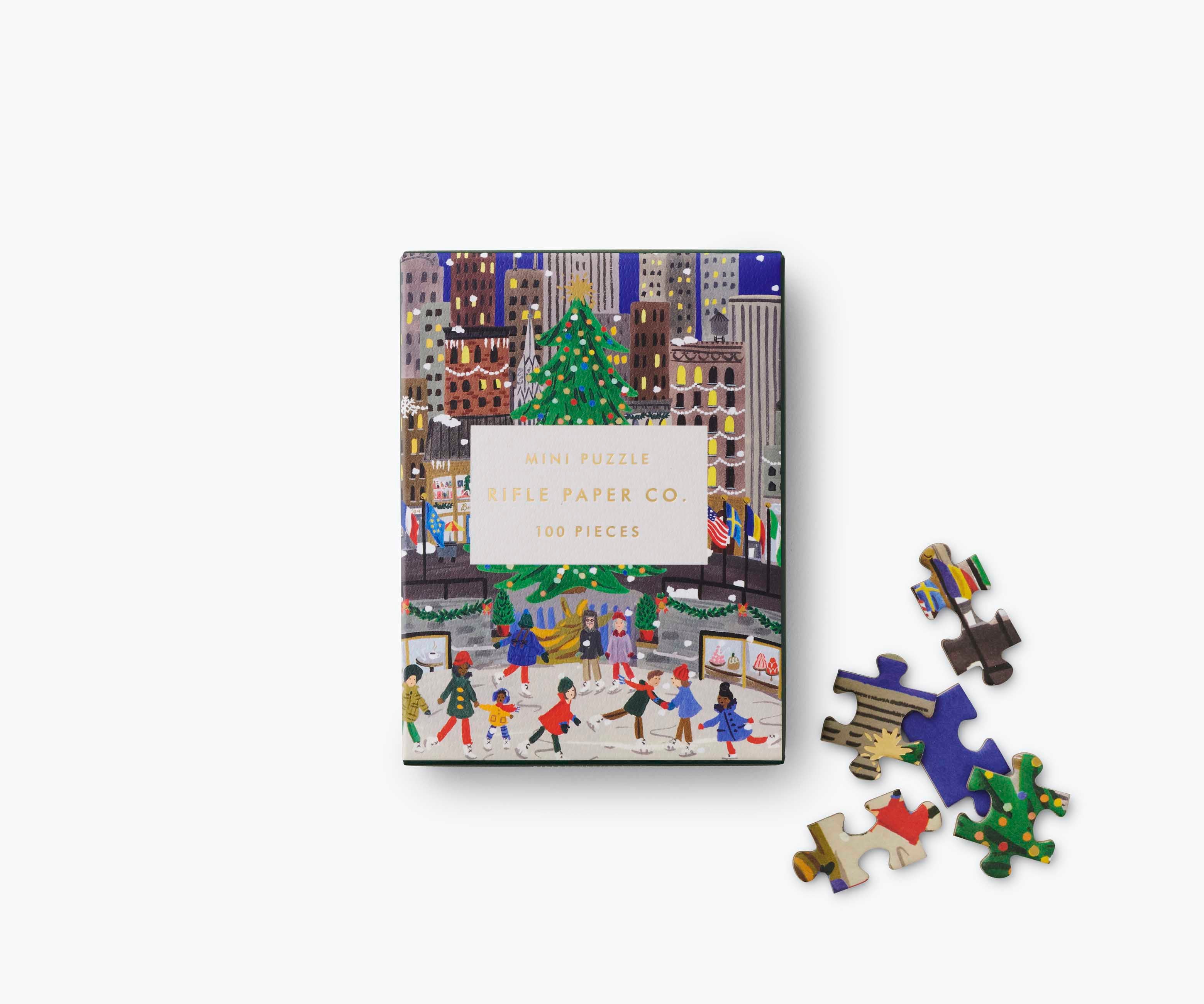 Mini Holiday Jigsaw Puzzle - Holiday On Ice