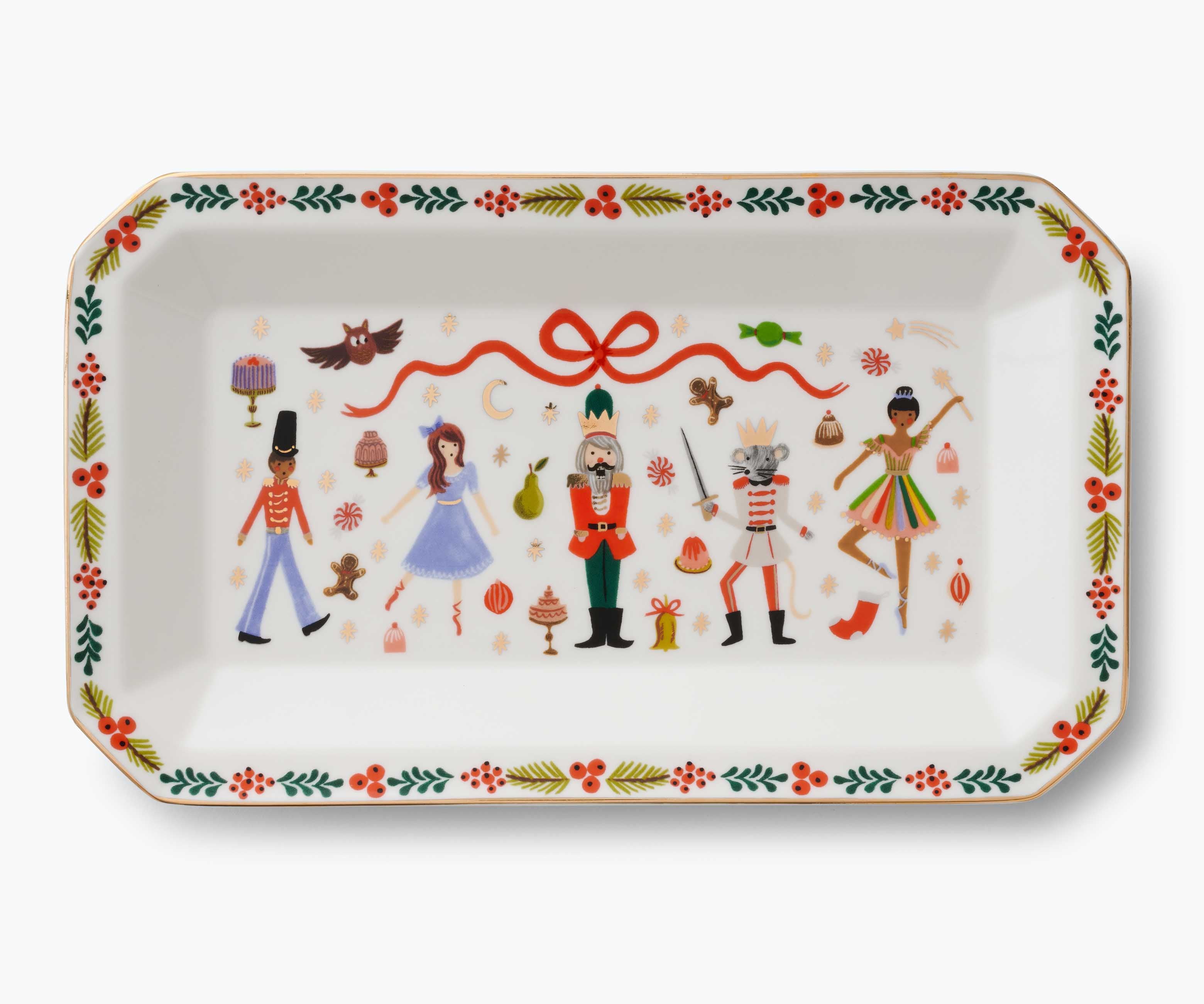Porcelain Large Catchall Tray - Nutcracker