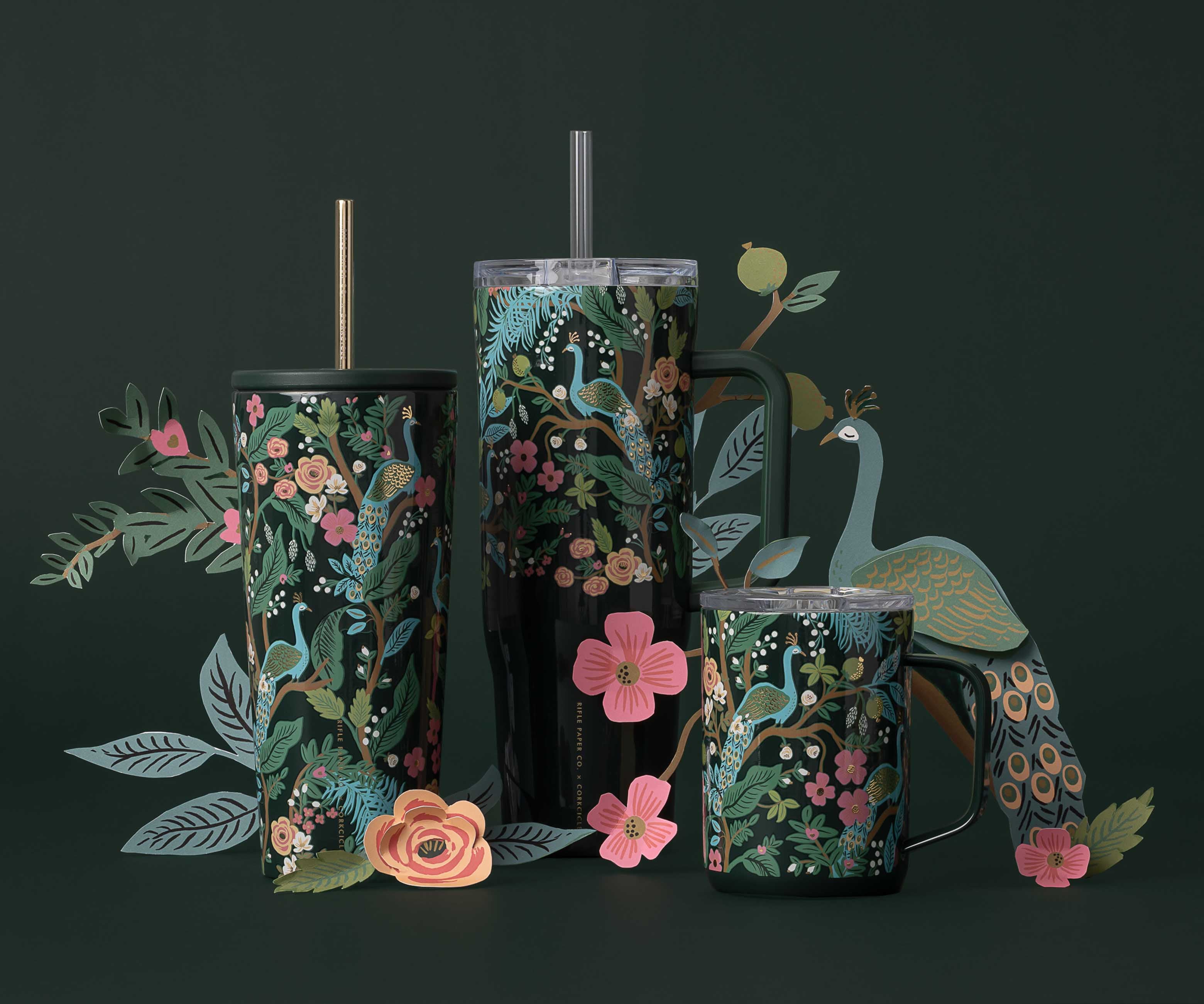 24 oz. Cold Cup - Peacock